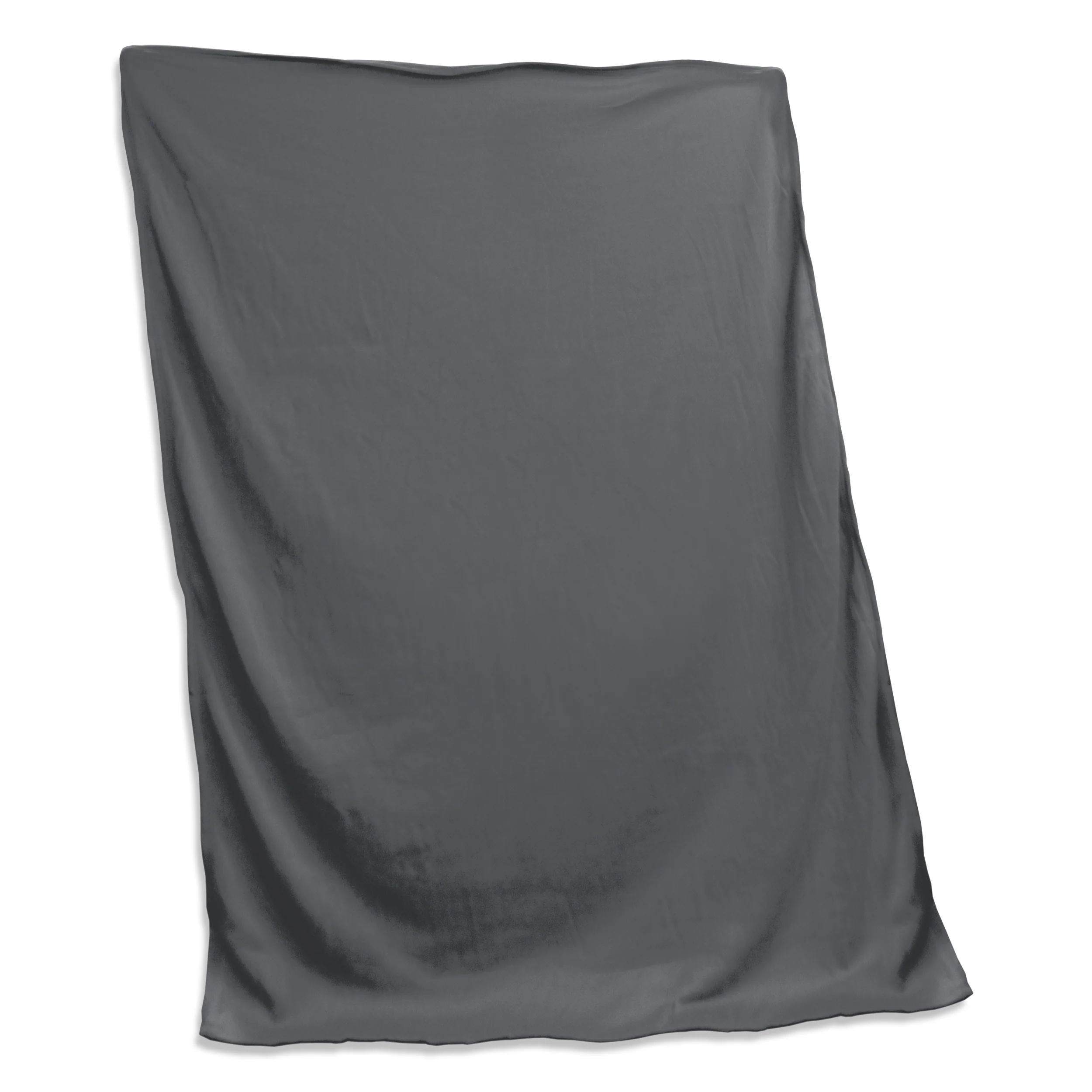 Plain Charcoal Sweatshirt Blanket