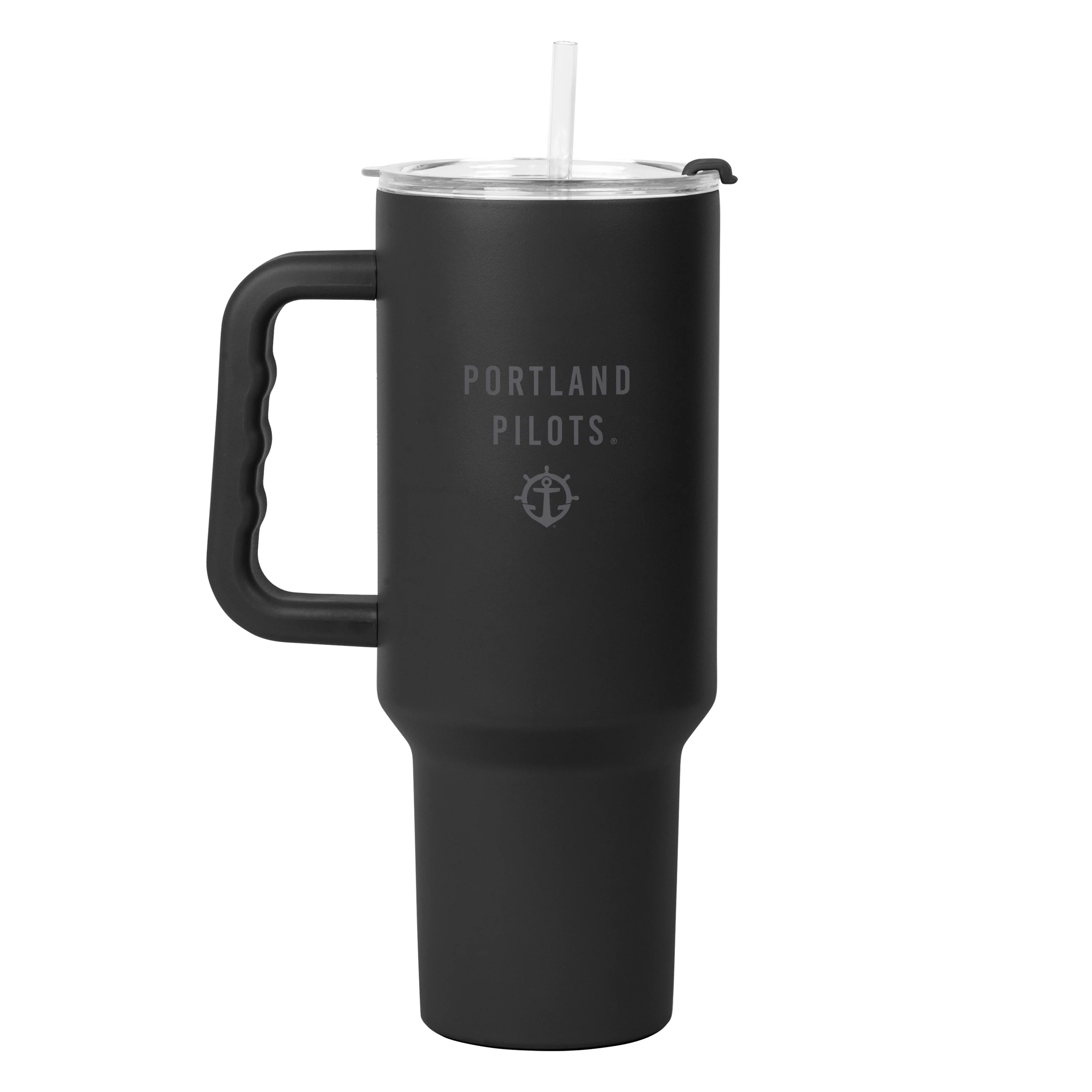 Portland 40oz Black Tonal Powder Coat Tumbler