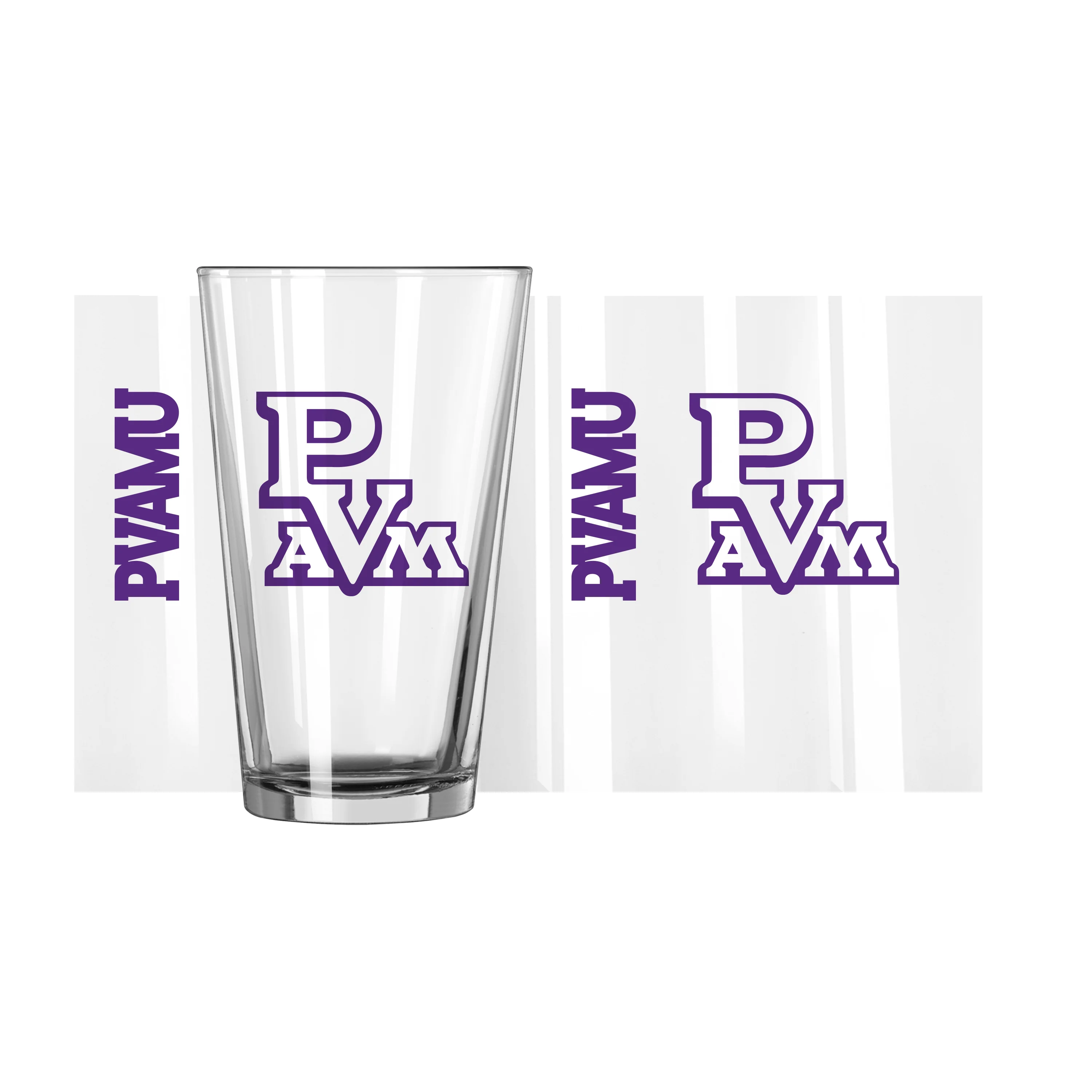 Prairie View A&M 16oz Gameday Pint Glass - Image 2