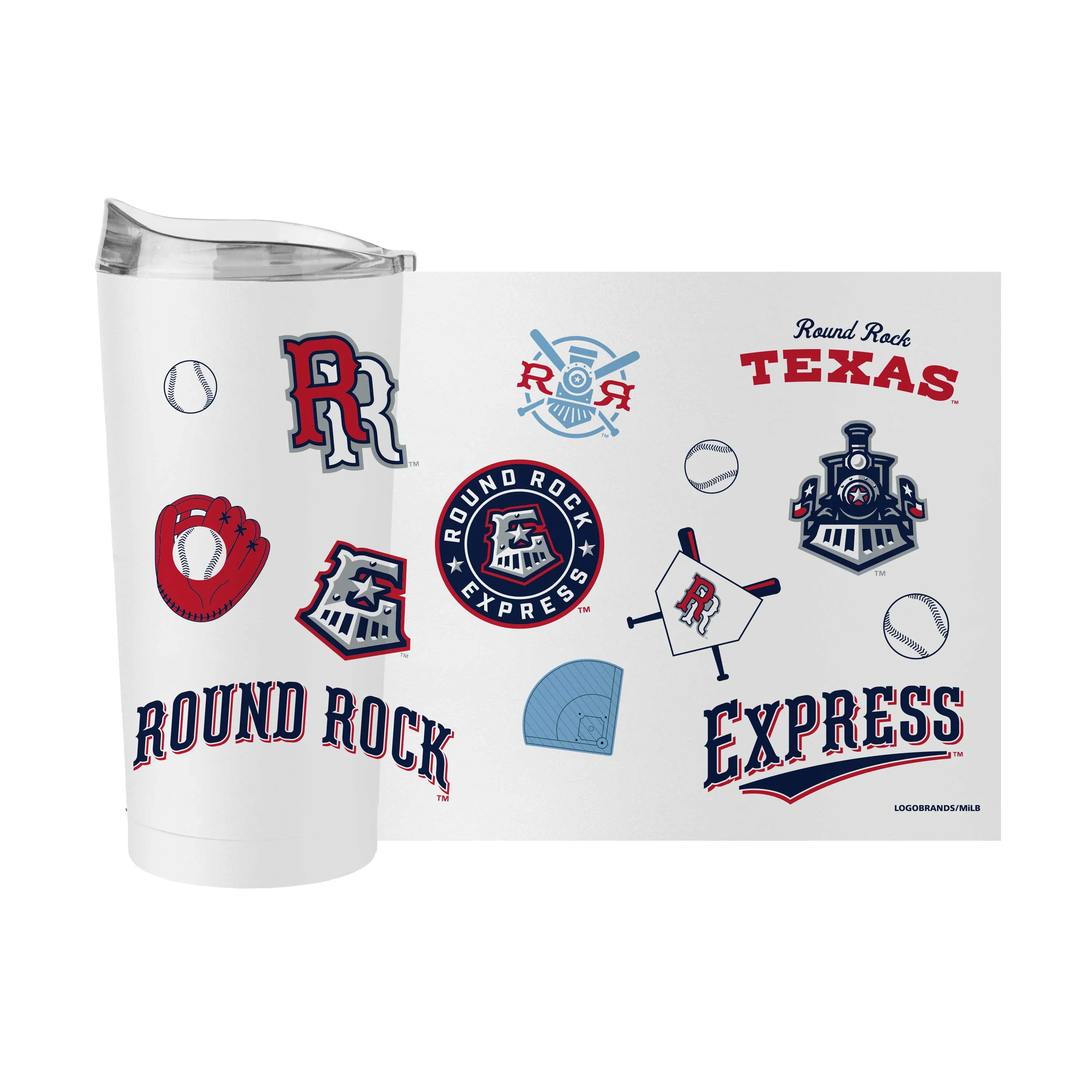 Round Rock Express 20oz Native Powder Coat Tumbler - Image 3