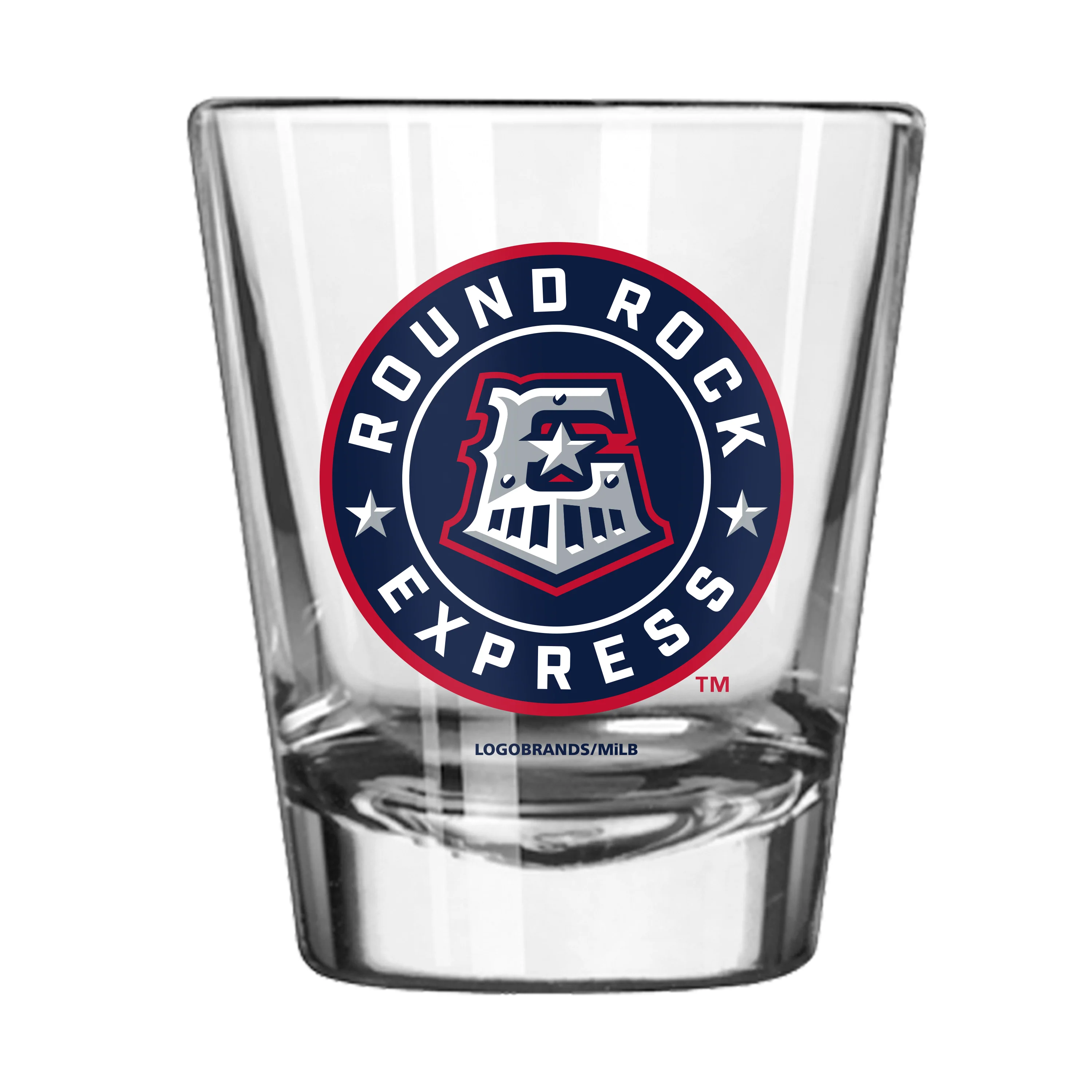 Round Rock Express 2oz Logo Shot Glass