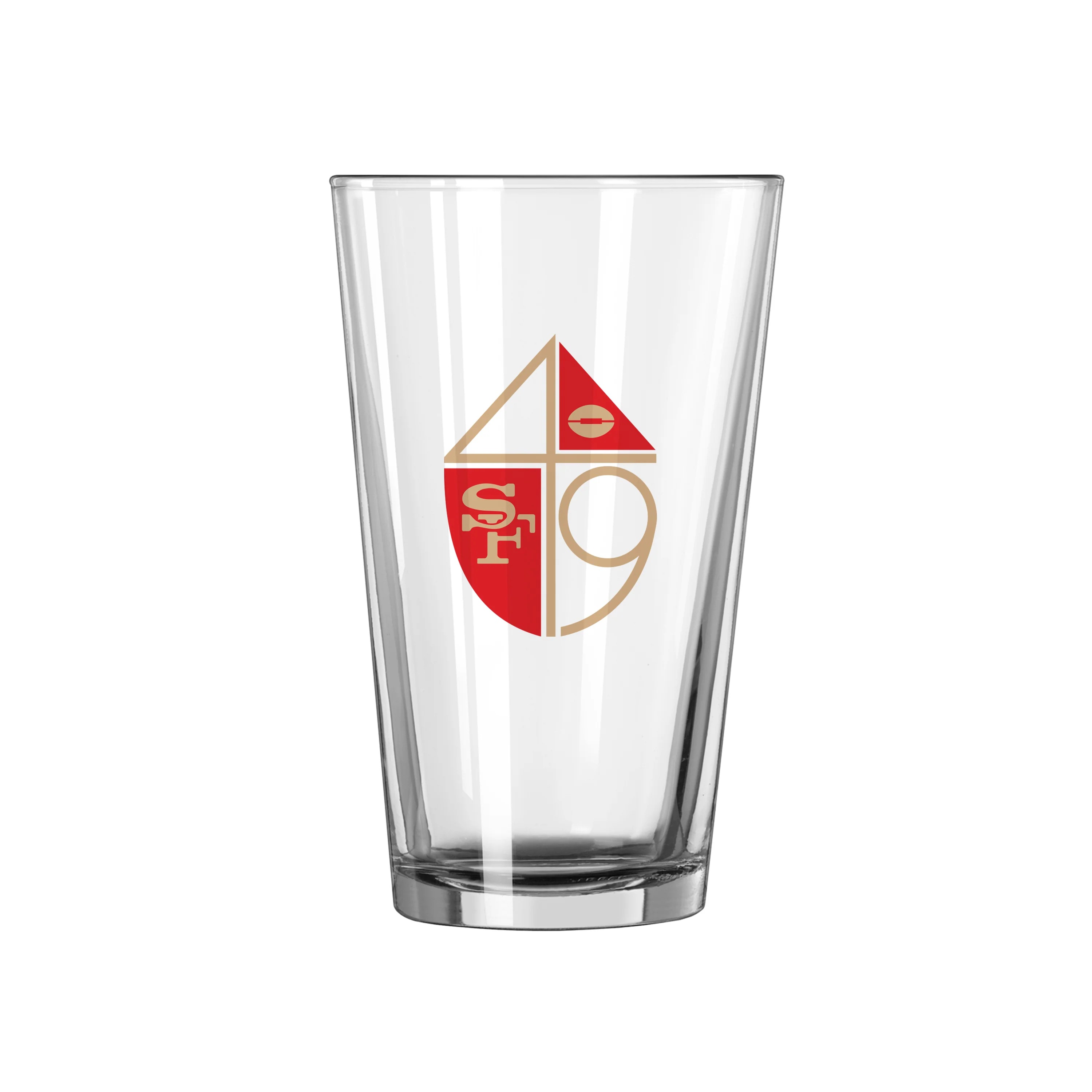 San Francisco 49ers 16oz Retro Pint Glass - Image 2