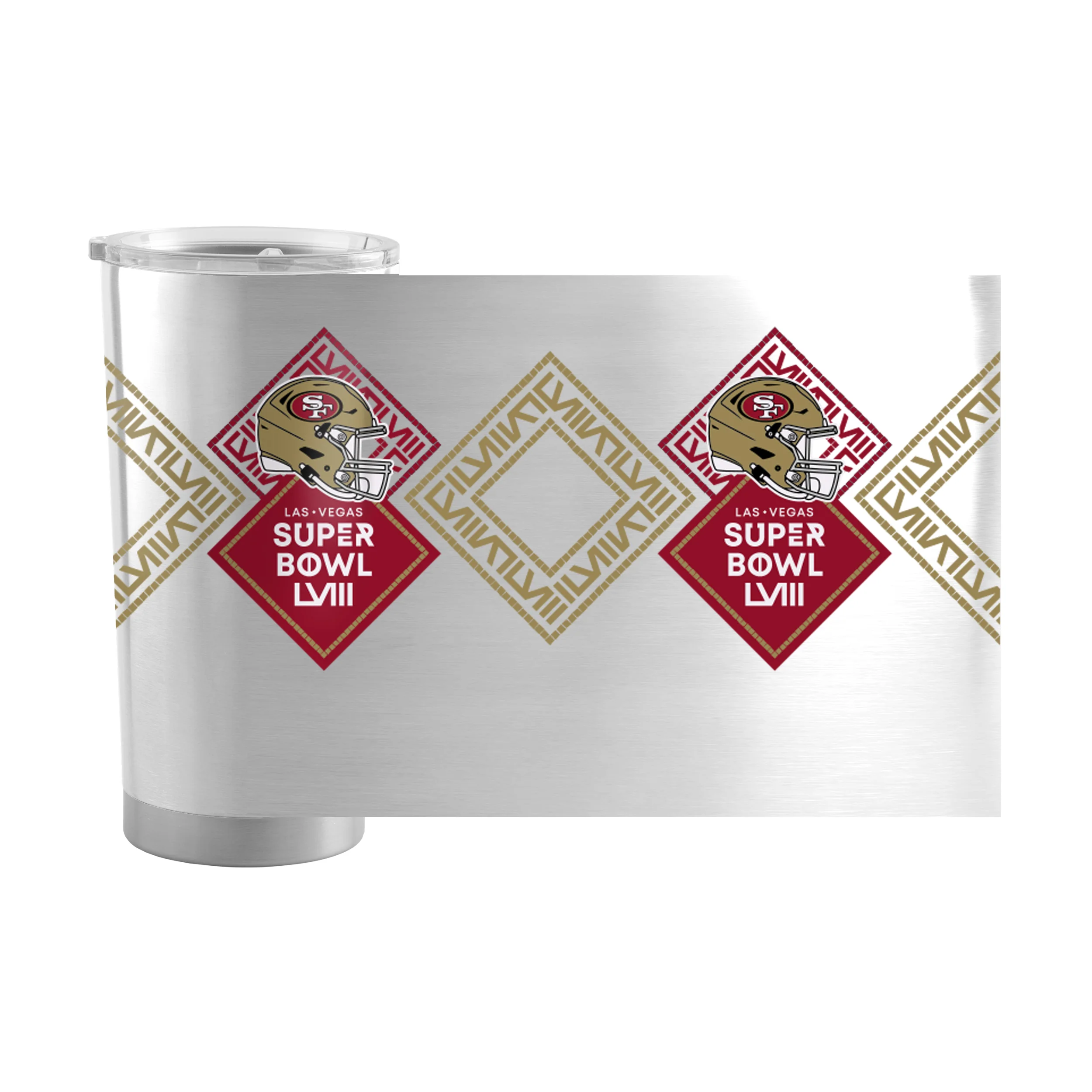 San Francisco 49ers 20oz SB 58 Bound Stainless Tumbler - Image 2