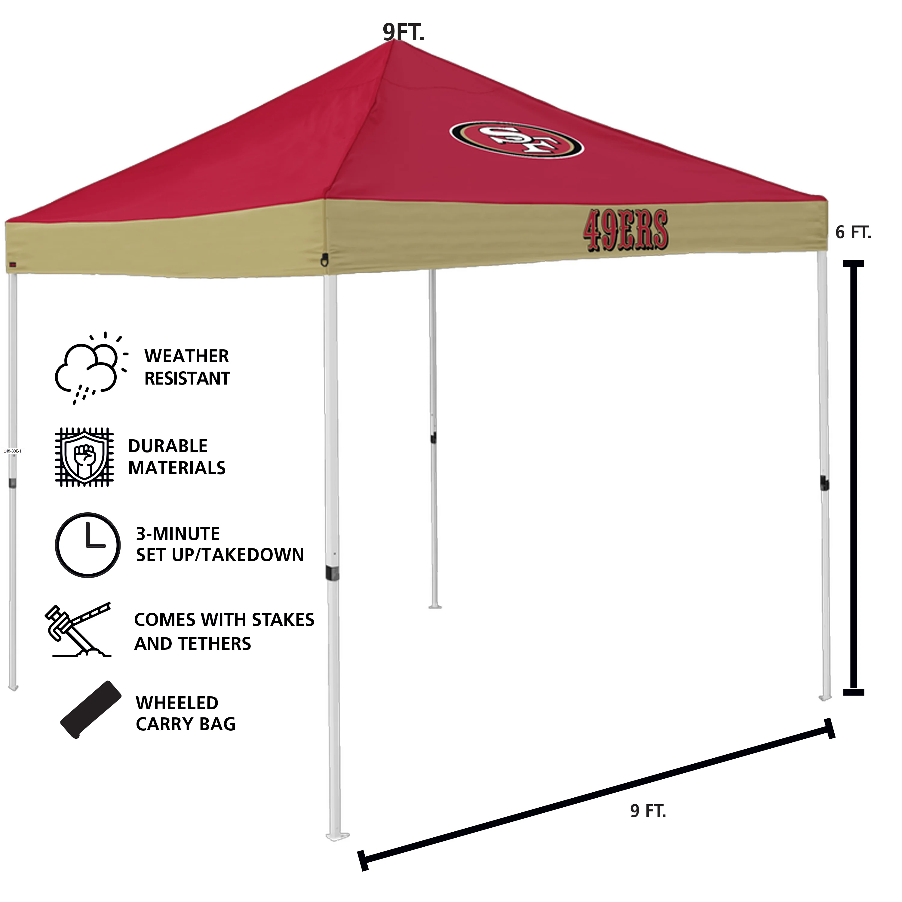 San Francisco 49ers Economy Canopy - Image 3