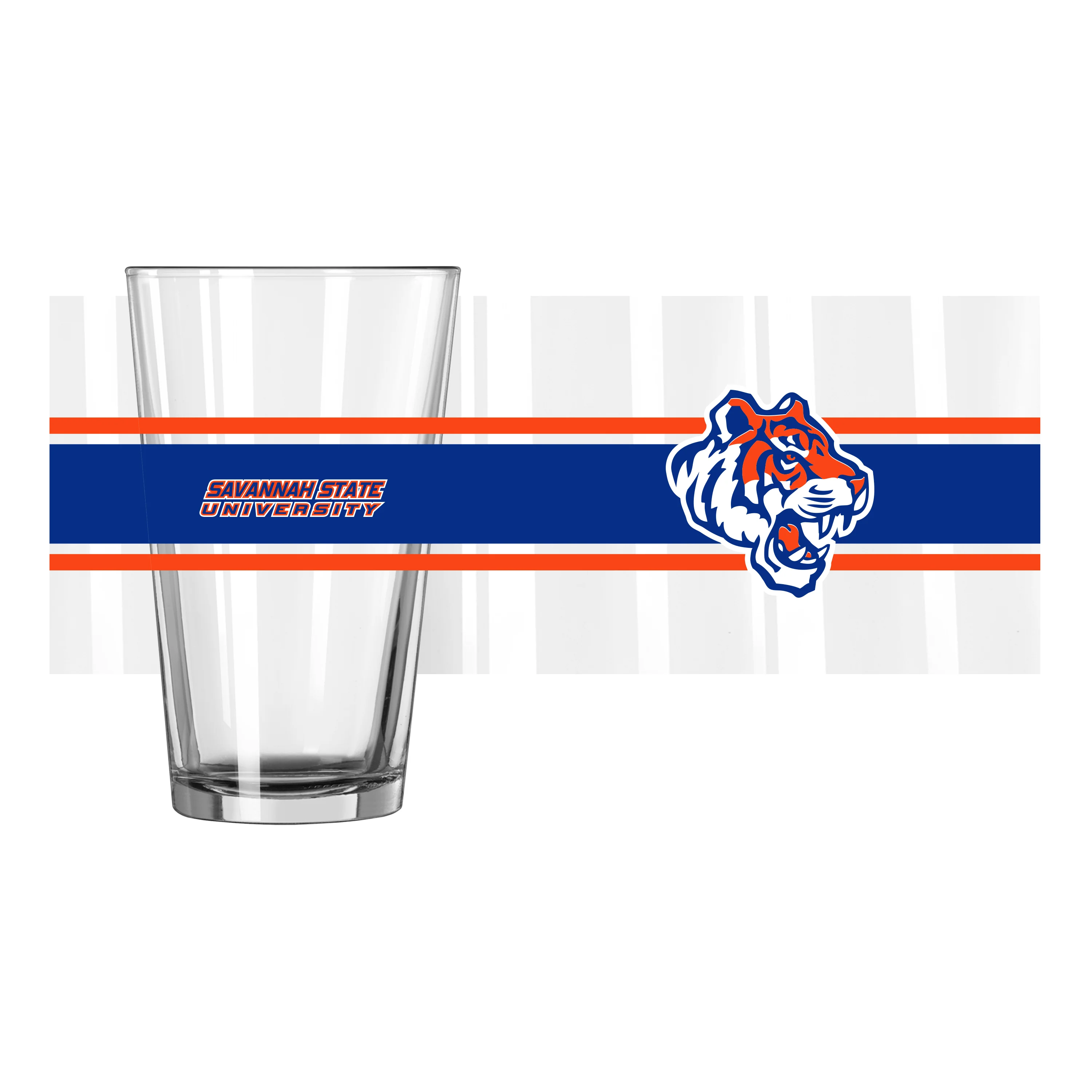 Savannah State 16oz Stripe Pint Glass - Image 2
