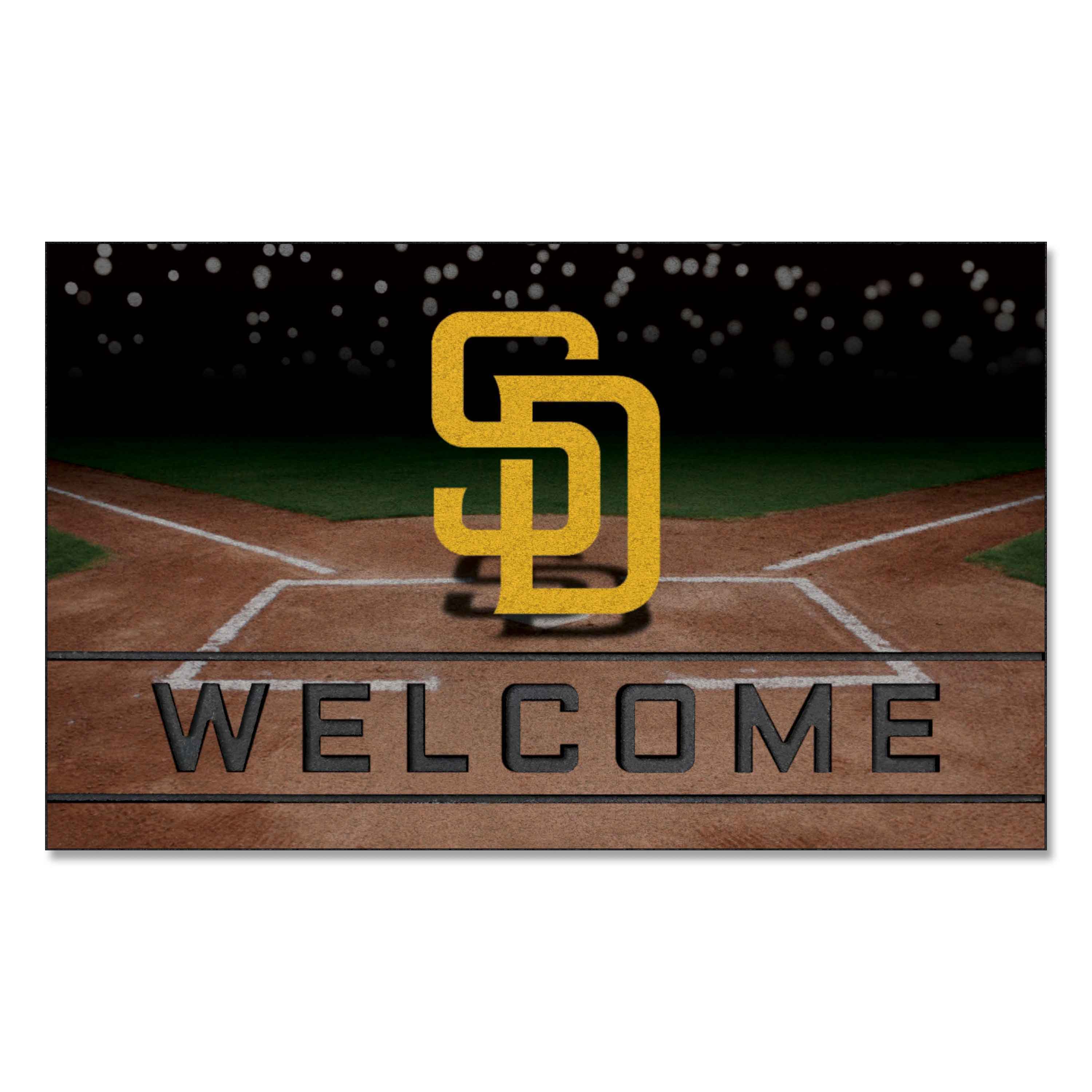 SD Padres Crumb Rubber Door Mat