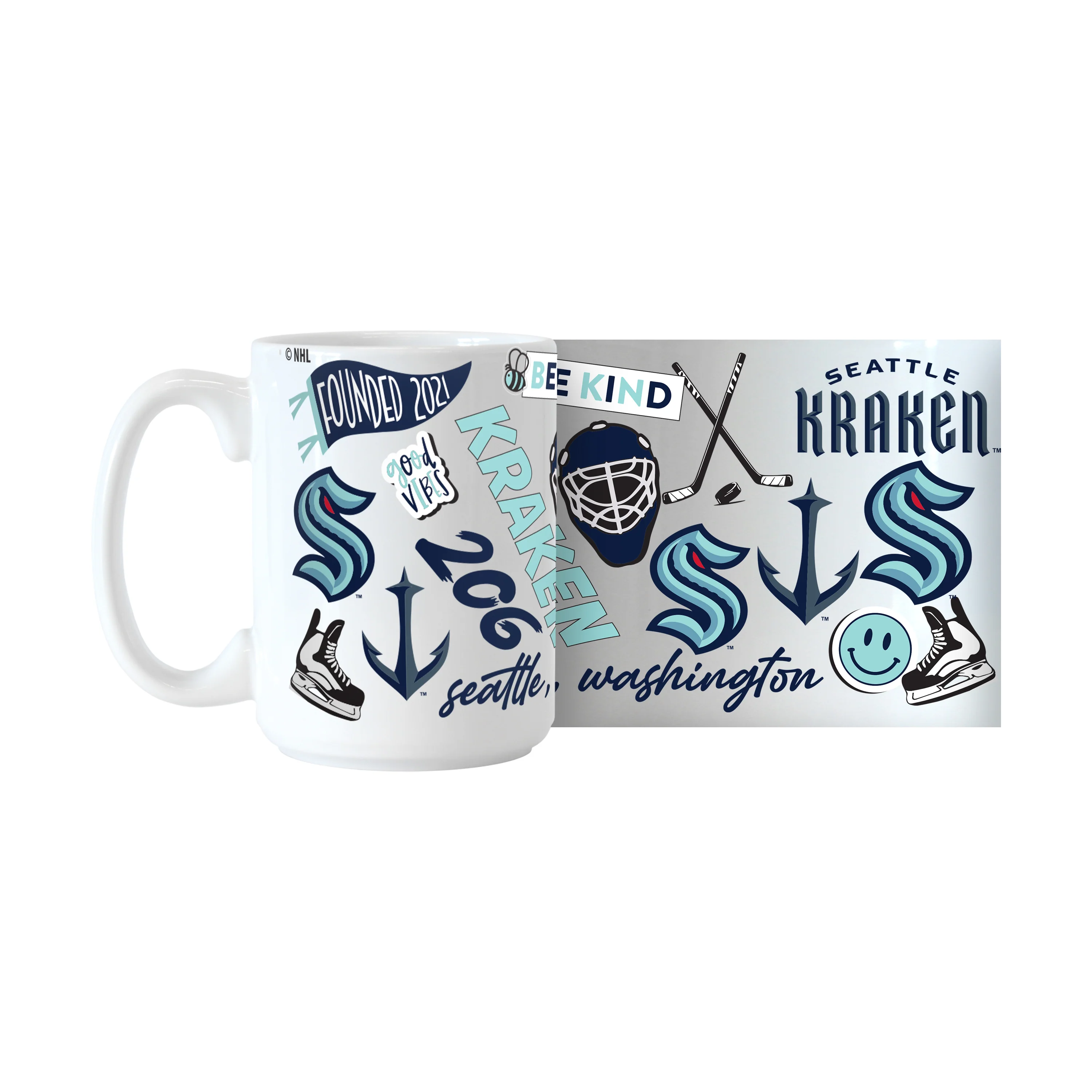 Seattle Kraken 15oz Native Sublimated Mug - Image 2