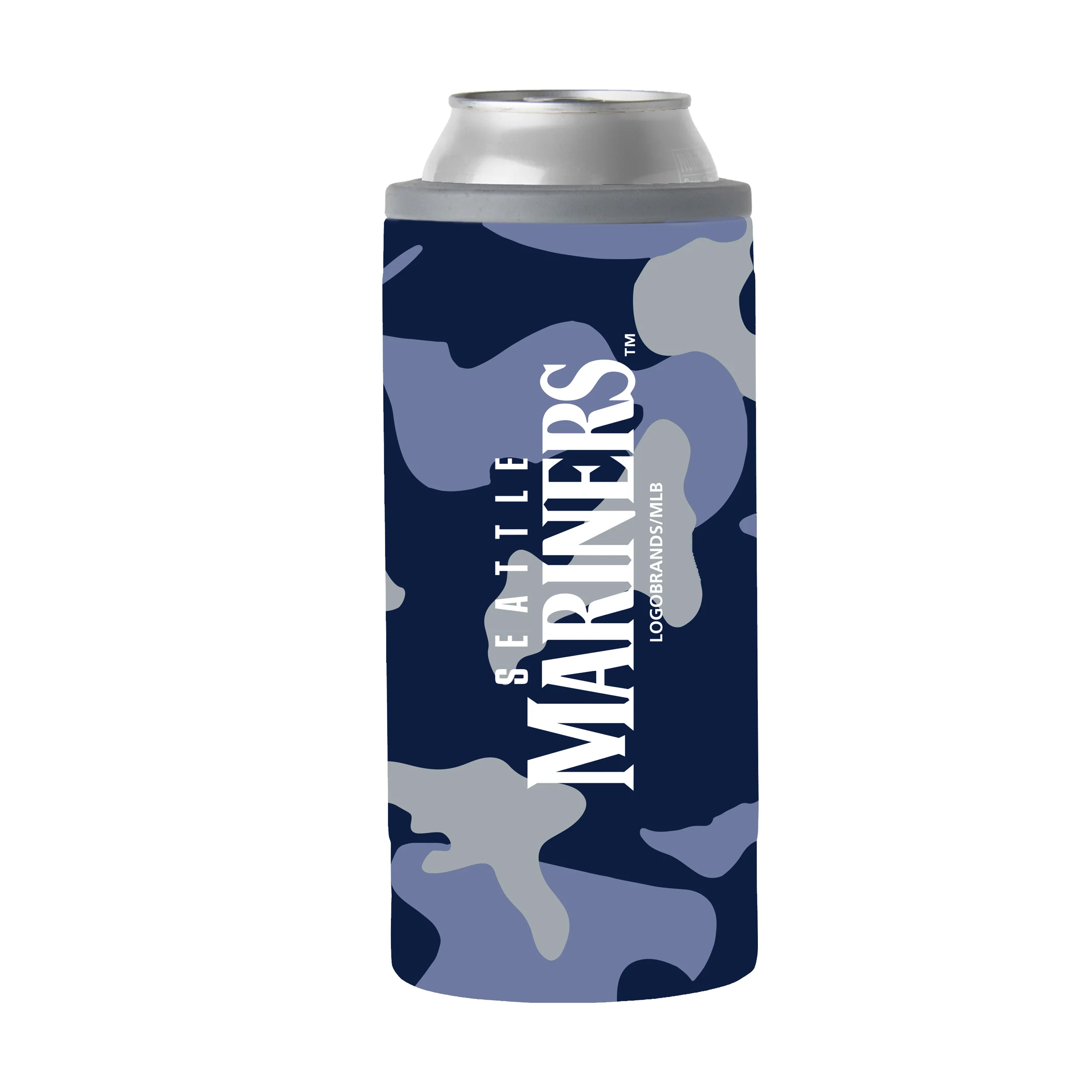 Seattle Mariners 12oz Camo Slim Can Coolie - Image 2