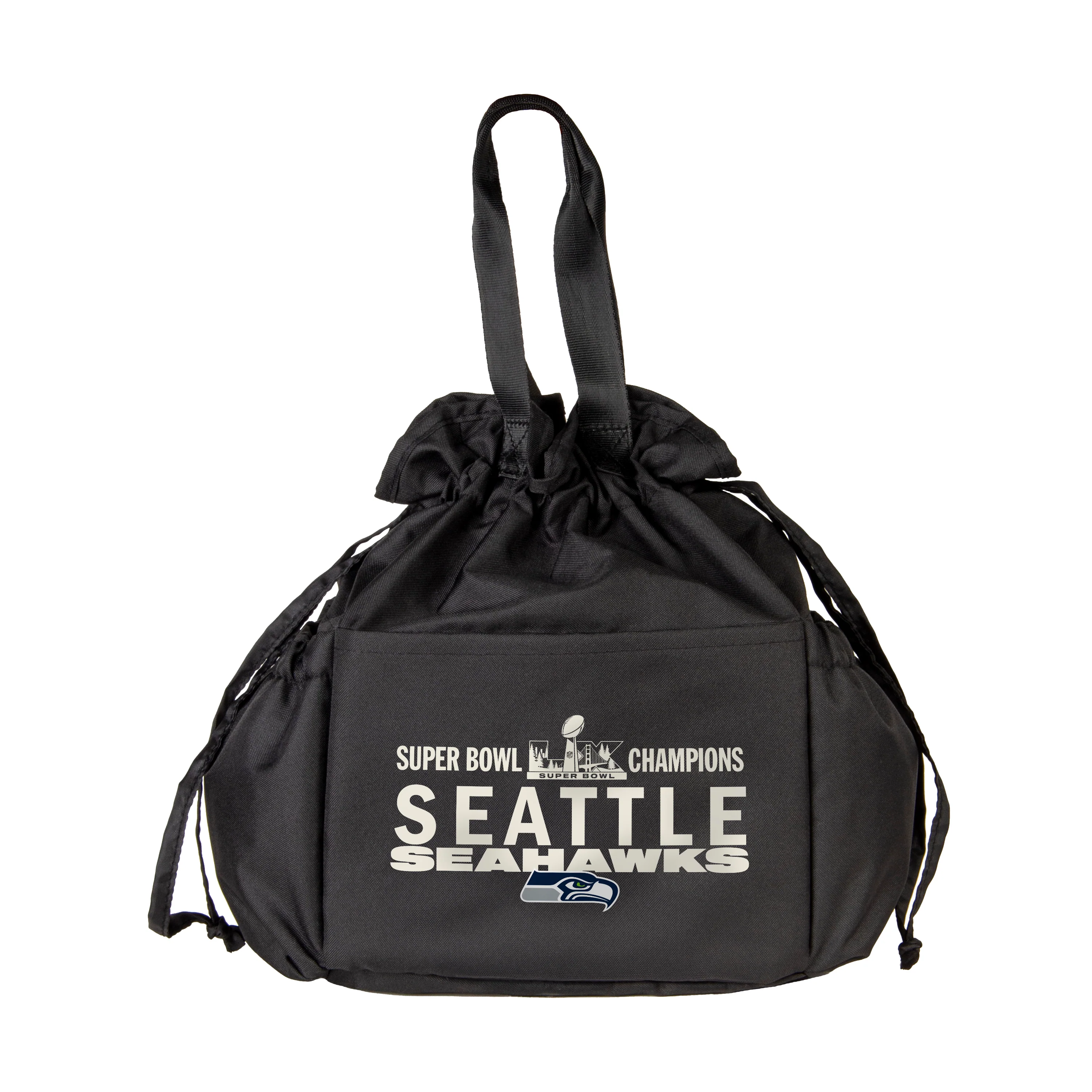Seattle Seahawks Super Bowl 60 Champions Drawstring Lunch Cooler
