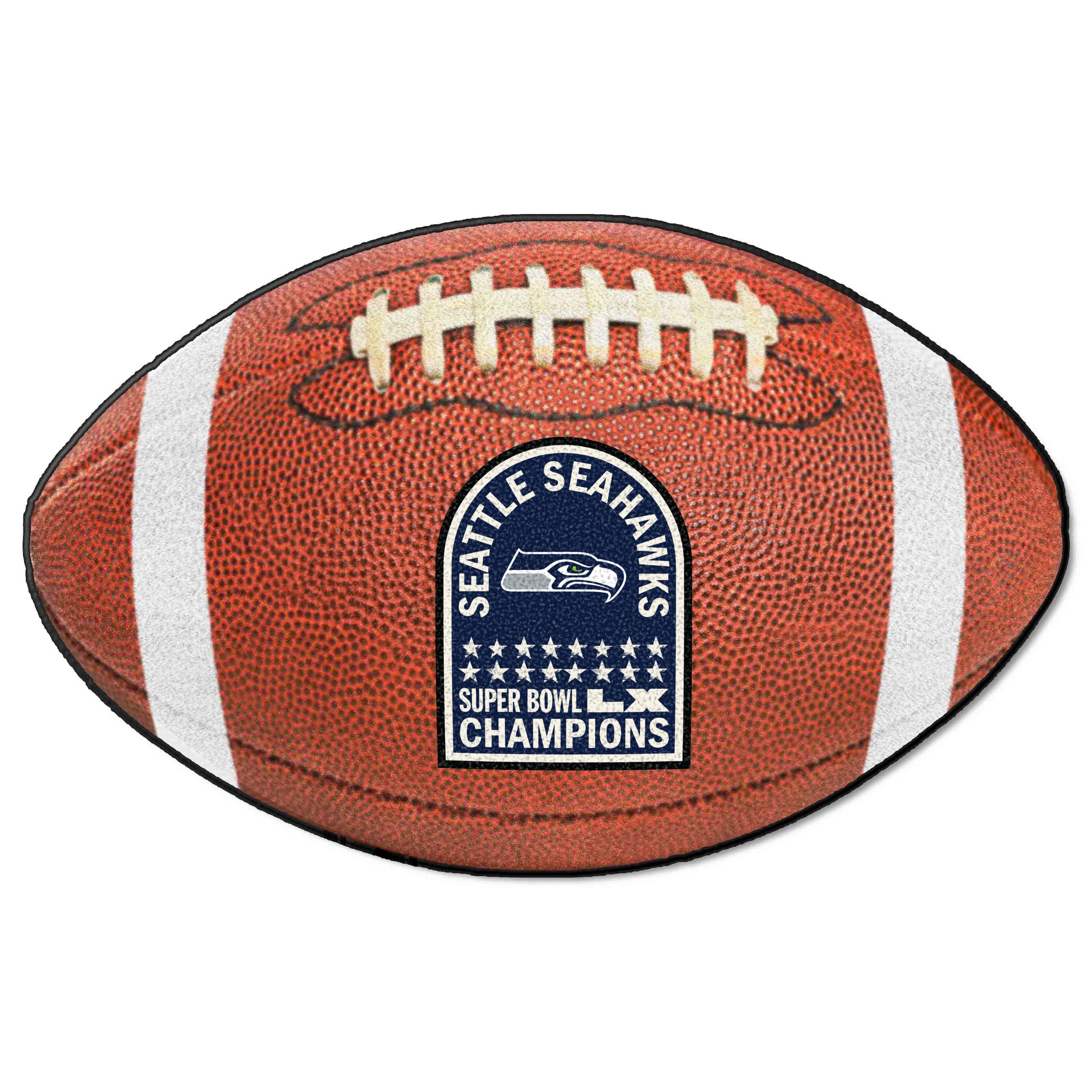 Seattle Seahawks Super Bowl 60 Champions Football Mat