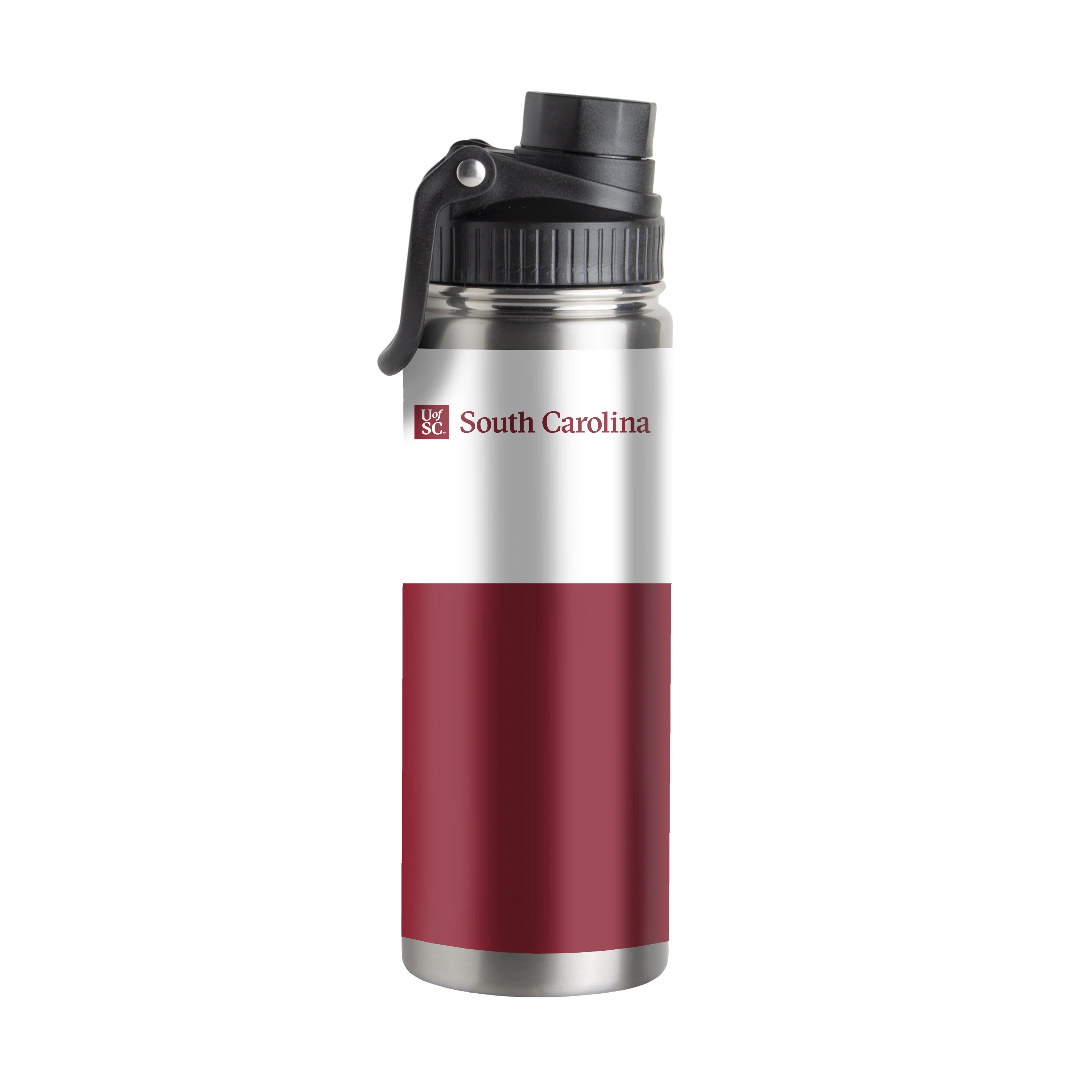 South Carolina 21oz Colorblock Twist Top Water Bottle - Image 2