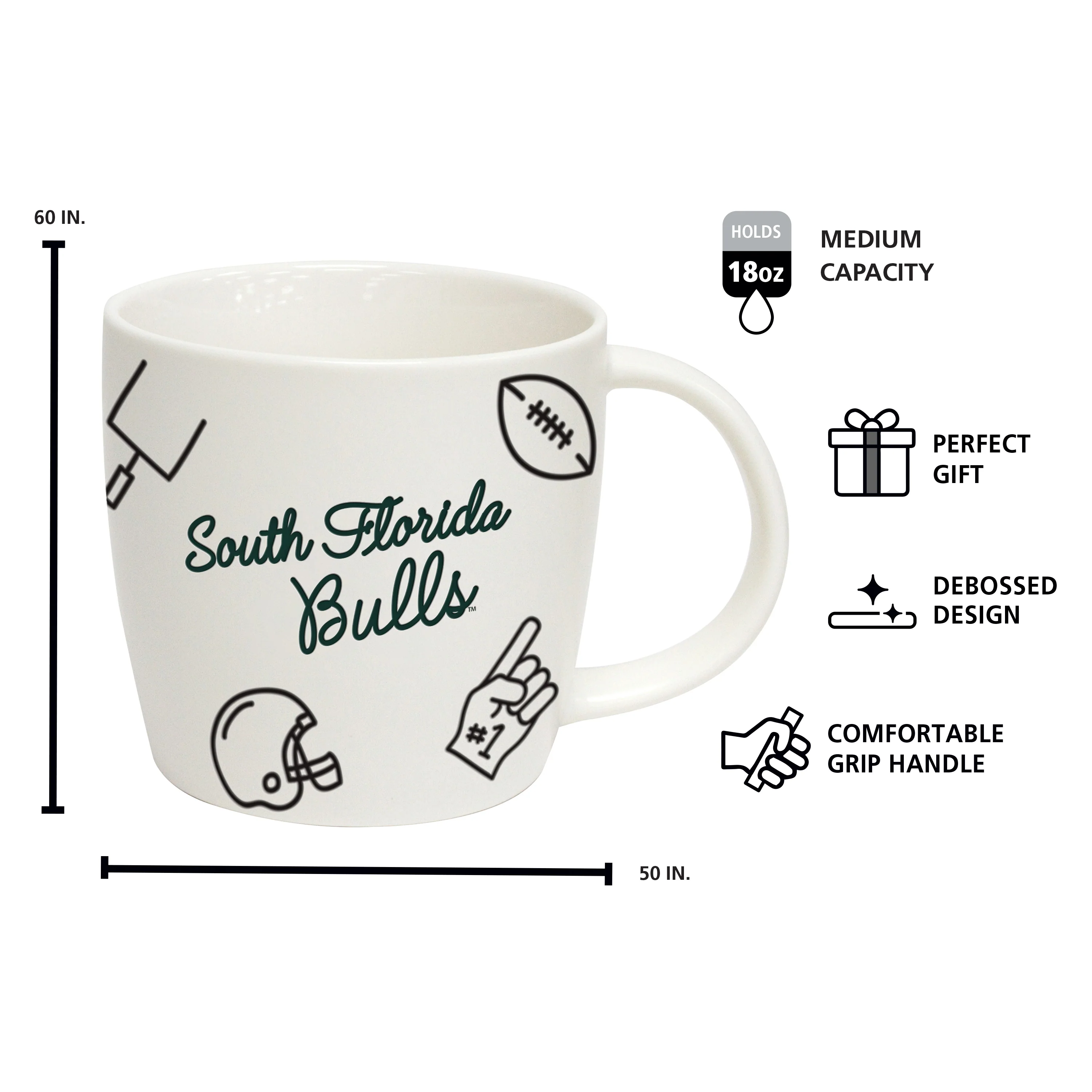 South Florida 18oz Playmaker Mug - Image 5
