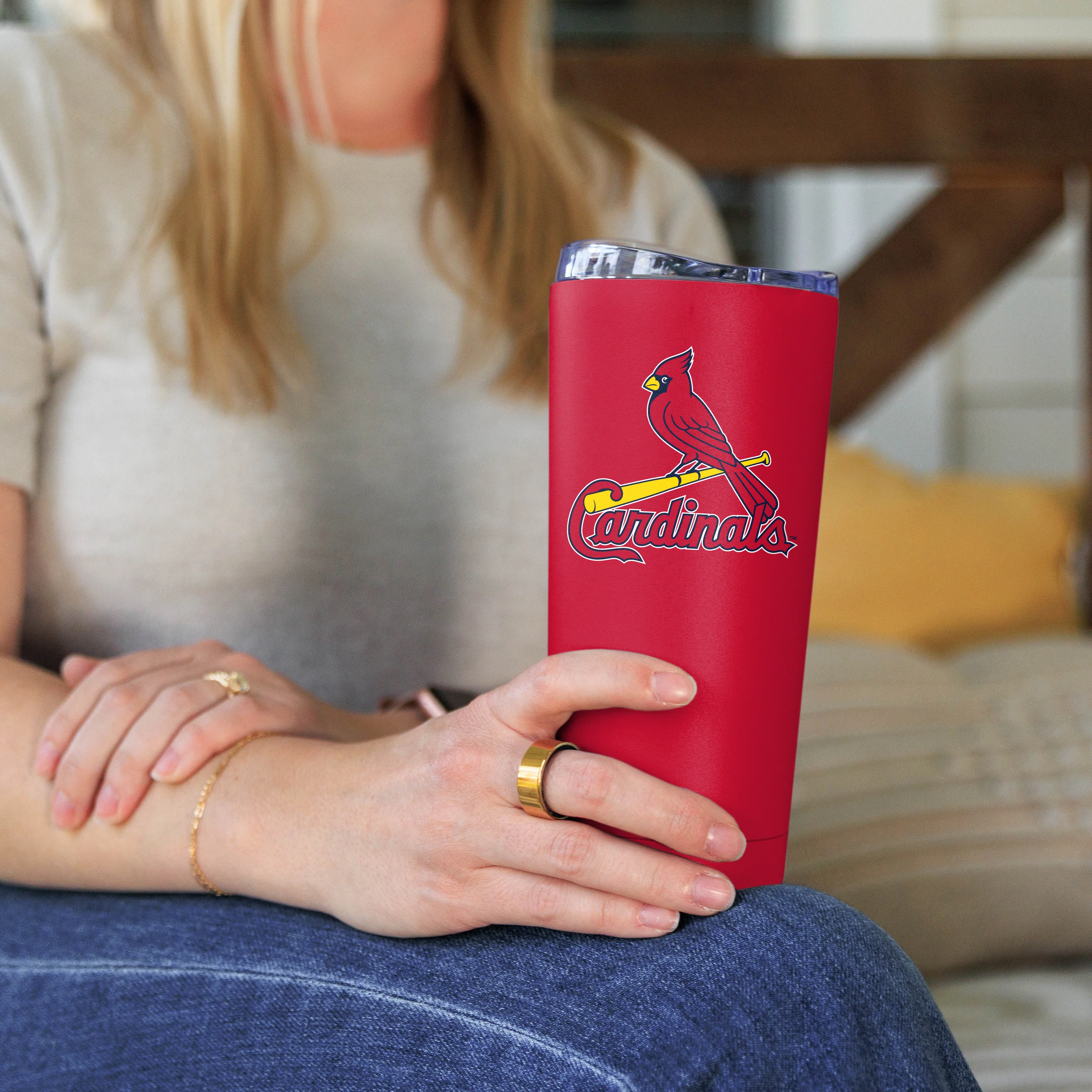 St Louis Cardinals 20oz Flipside Powder Coat Tumbler - Image 3