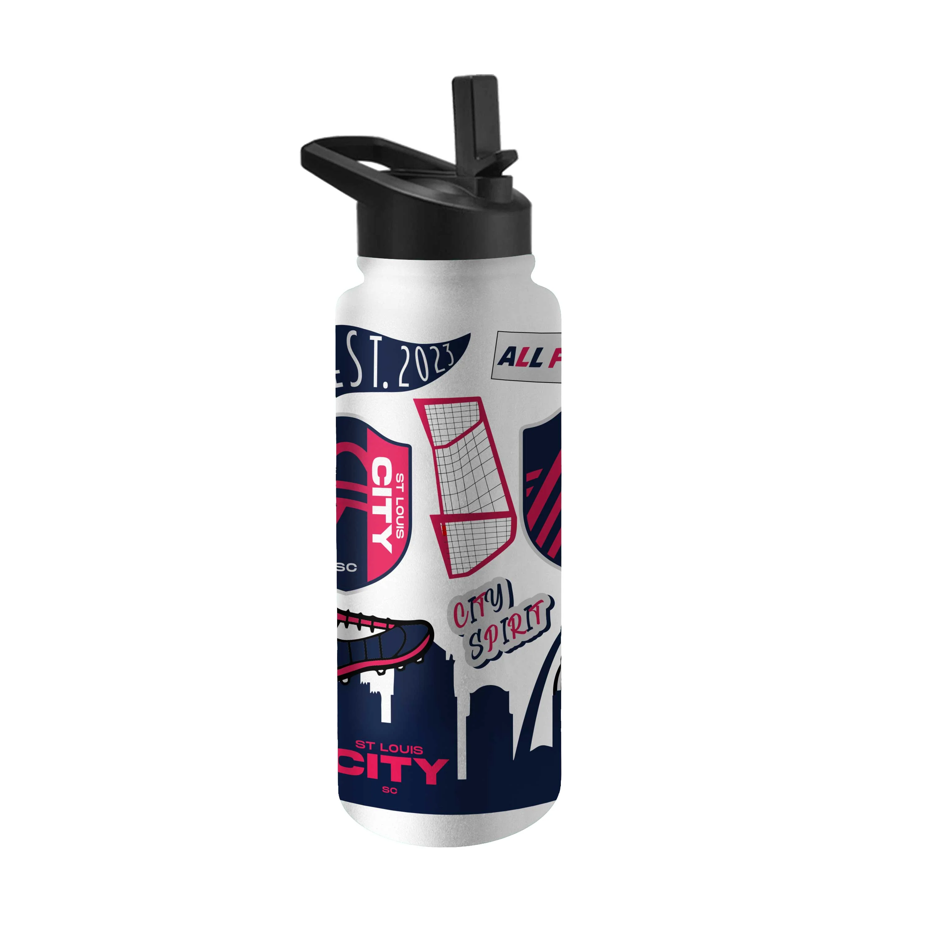 St Louis City SC 34oz Native Quencher Bottle - Image 2
