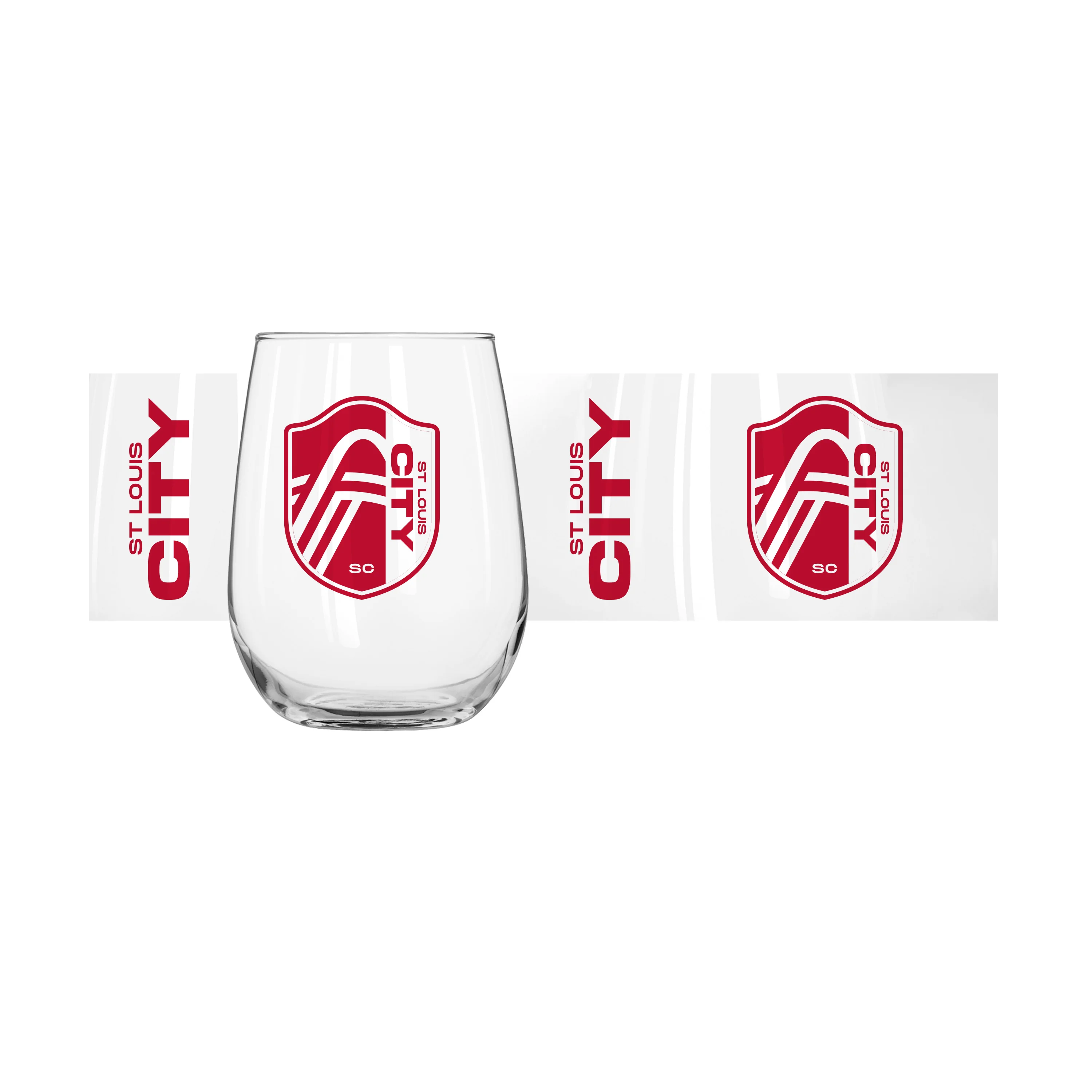 St. Louis FC 16oz Gameday Curved Beverage Glass - Image 2