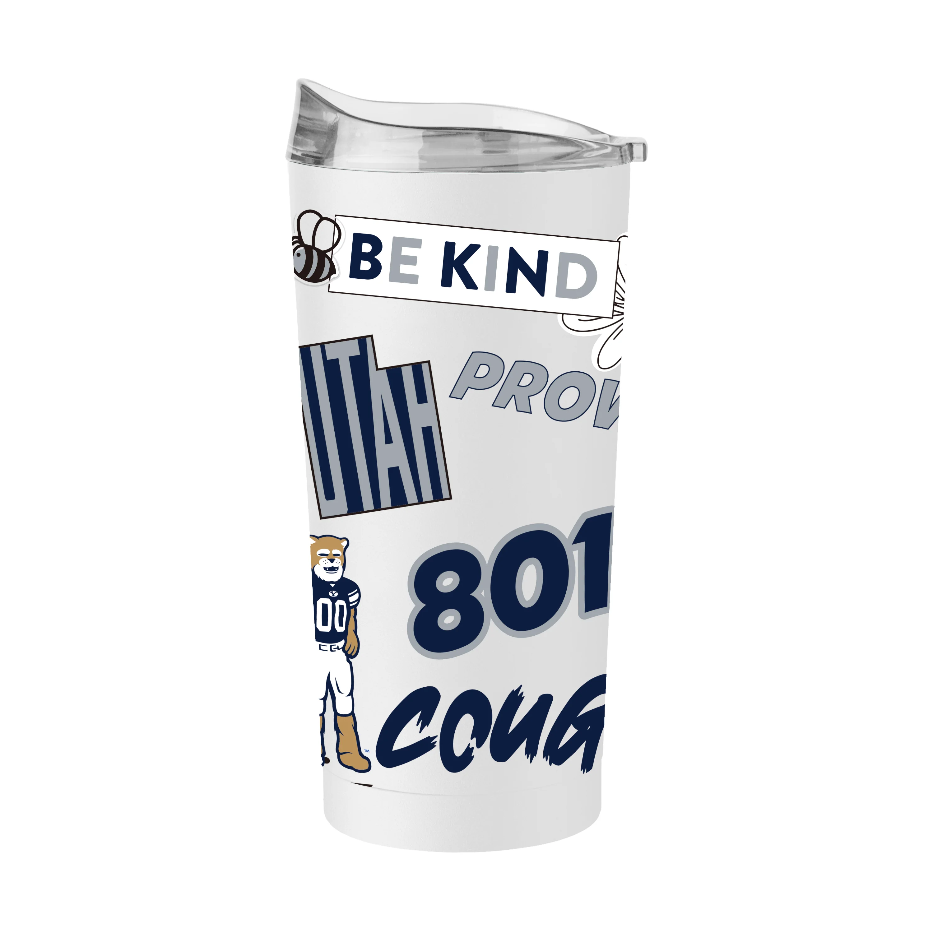 St Louis FC Gunmetal 20oz Black Powder Coat Tumbler