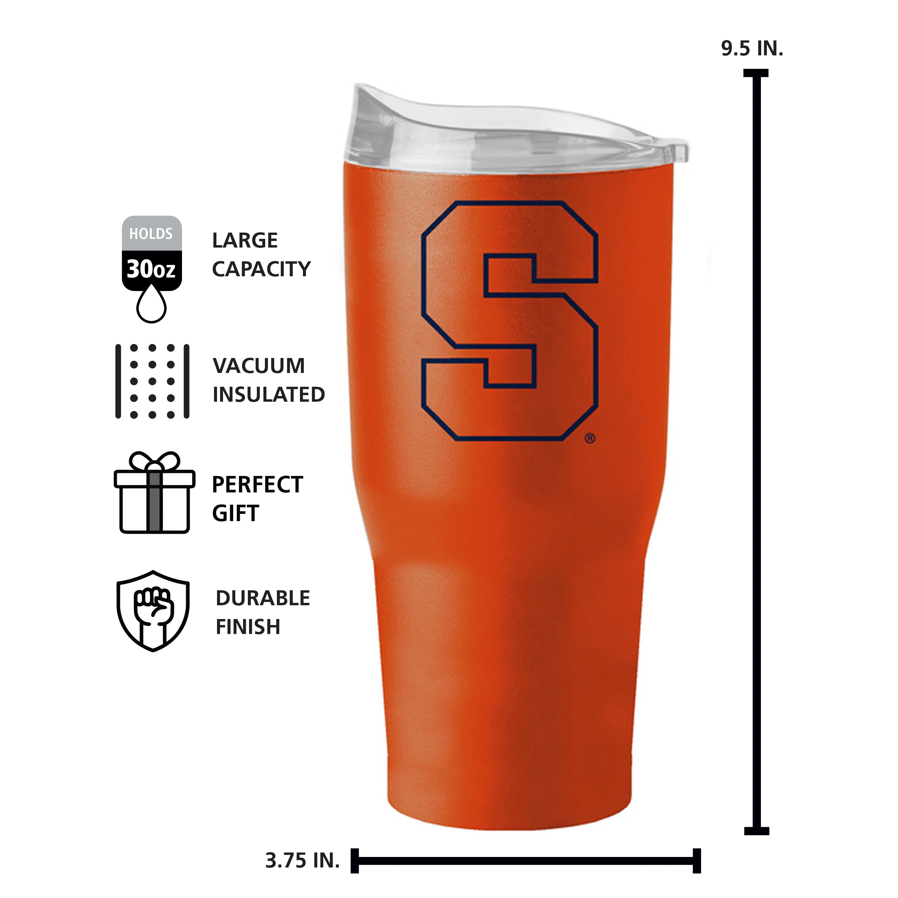 Syracuse 30oz Flipside Powder Coat Tumbler - Image 6