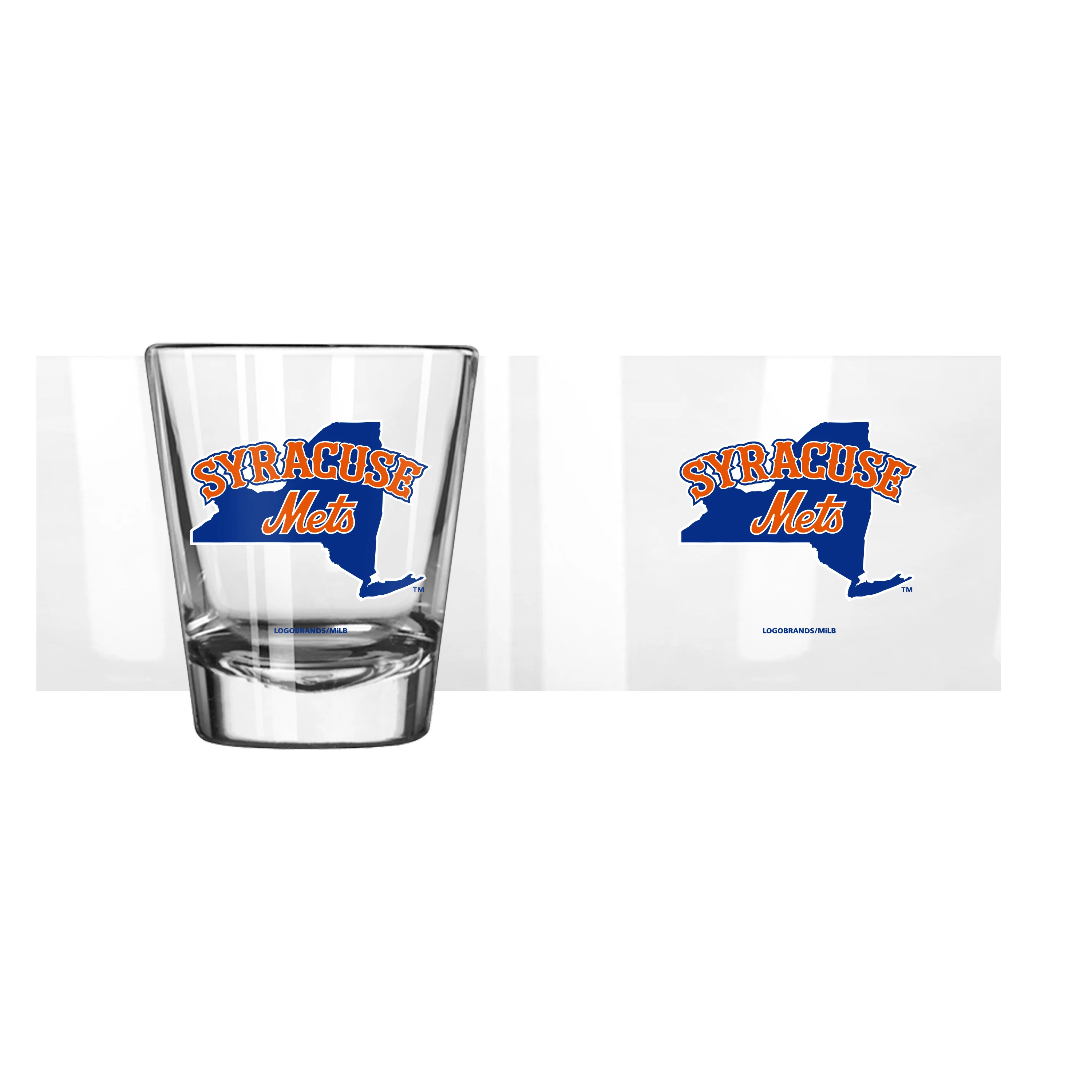 Syracuse Mets 2oz Logo Shot Glass - Image 2