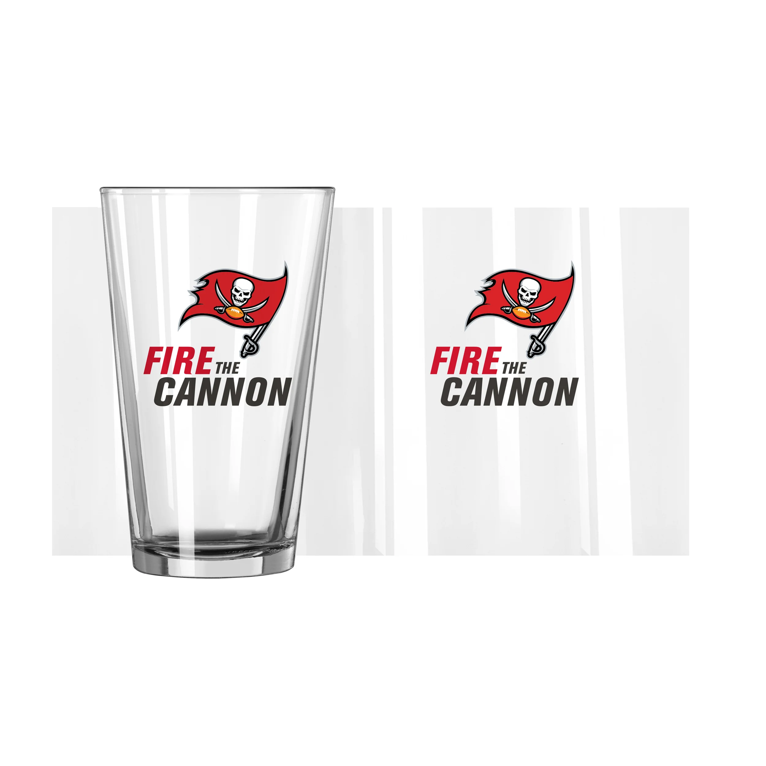 Tampa Bay Buccaneers 16oz Slogan Pint Glass - Image 2
