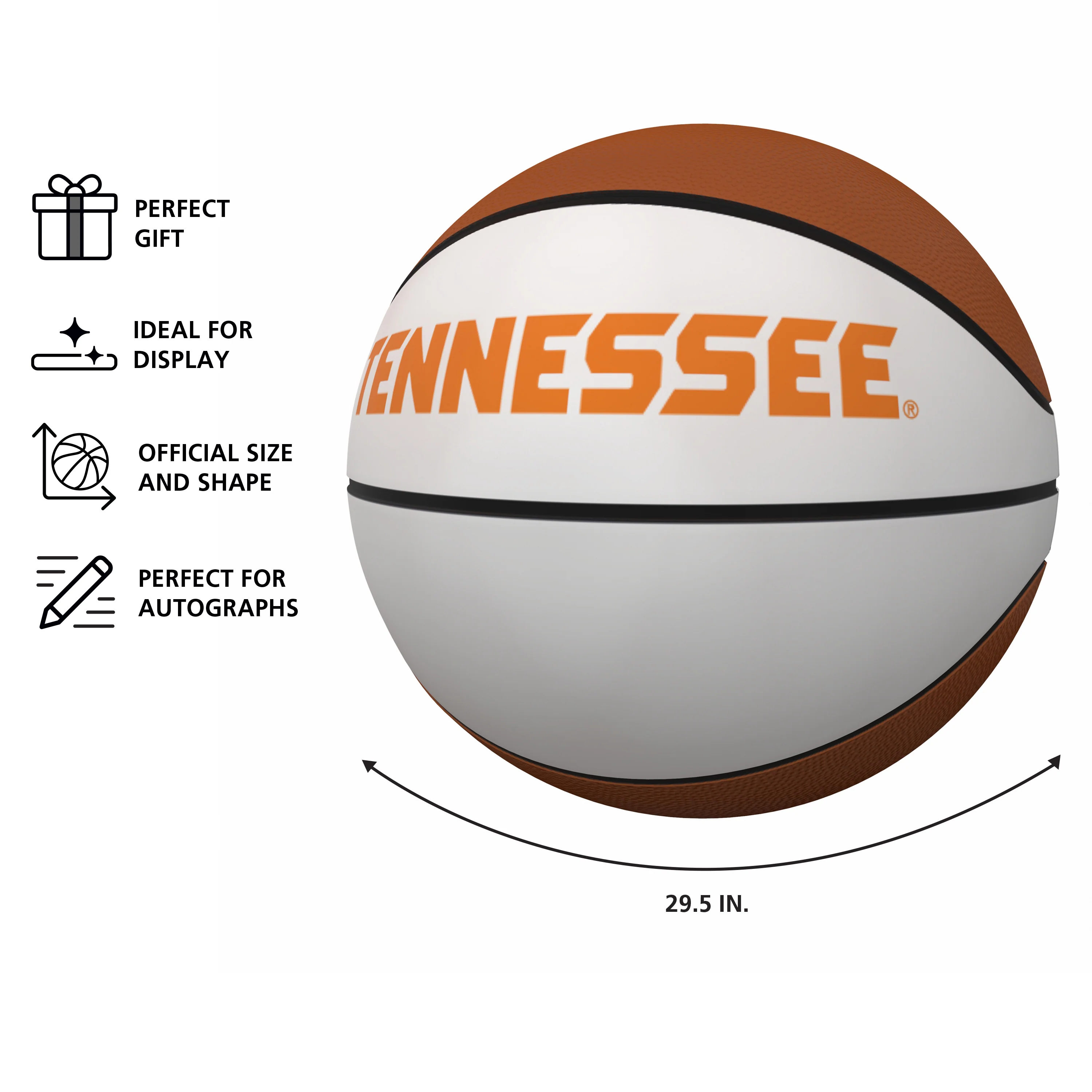 Tennessee Official-Size Autograph Basketball - Image 3