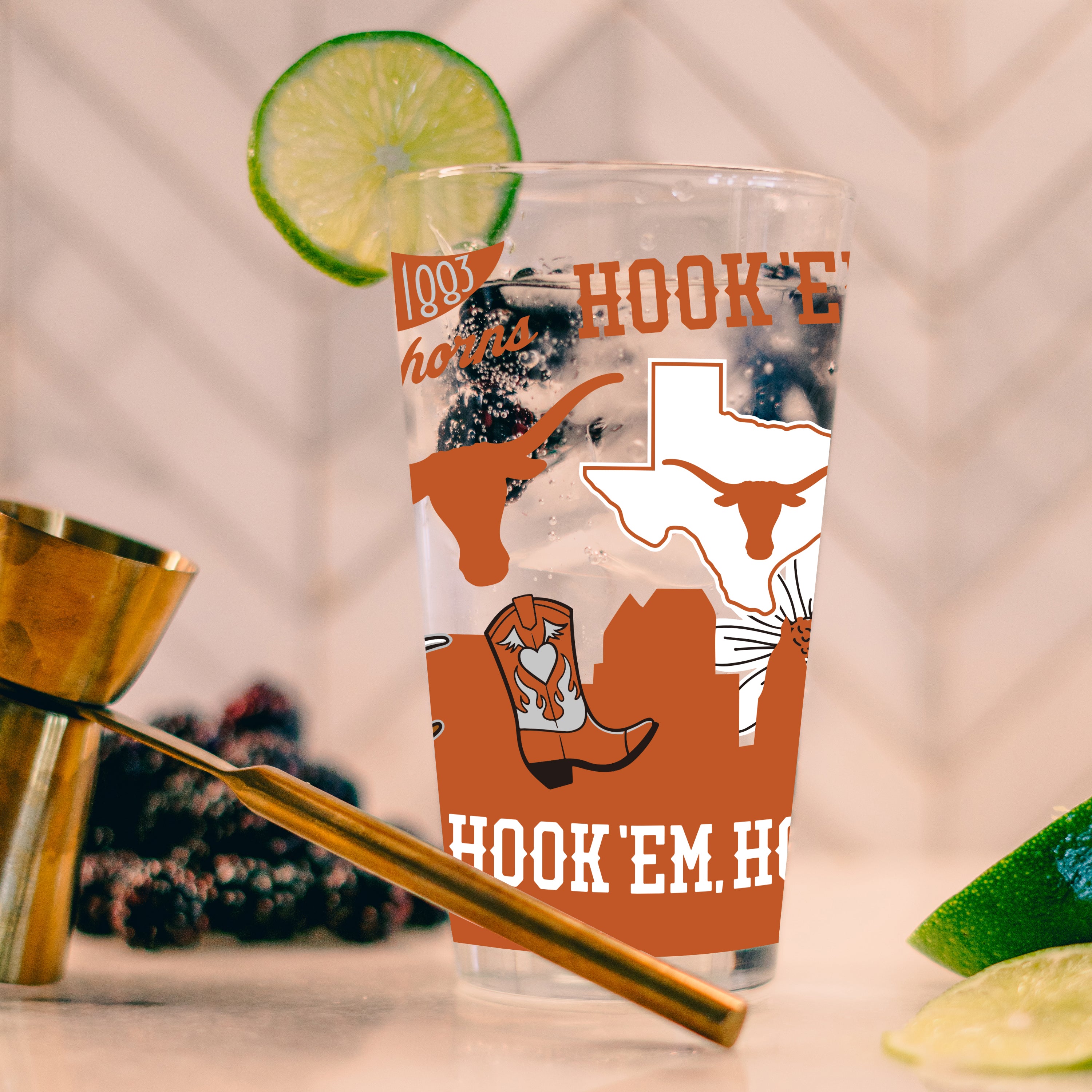 Texas 16oz Native Pint Glass - Image 5