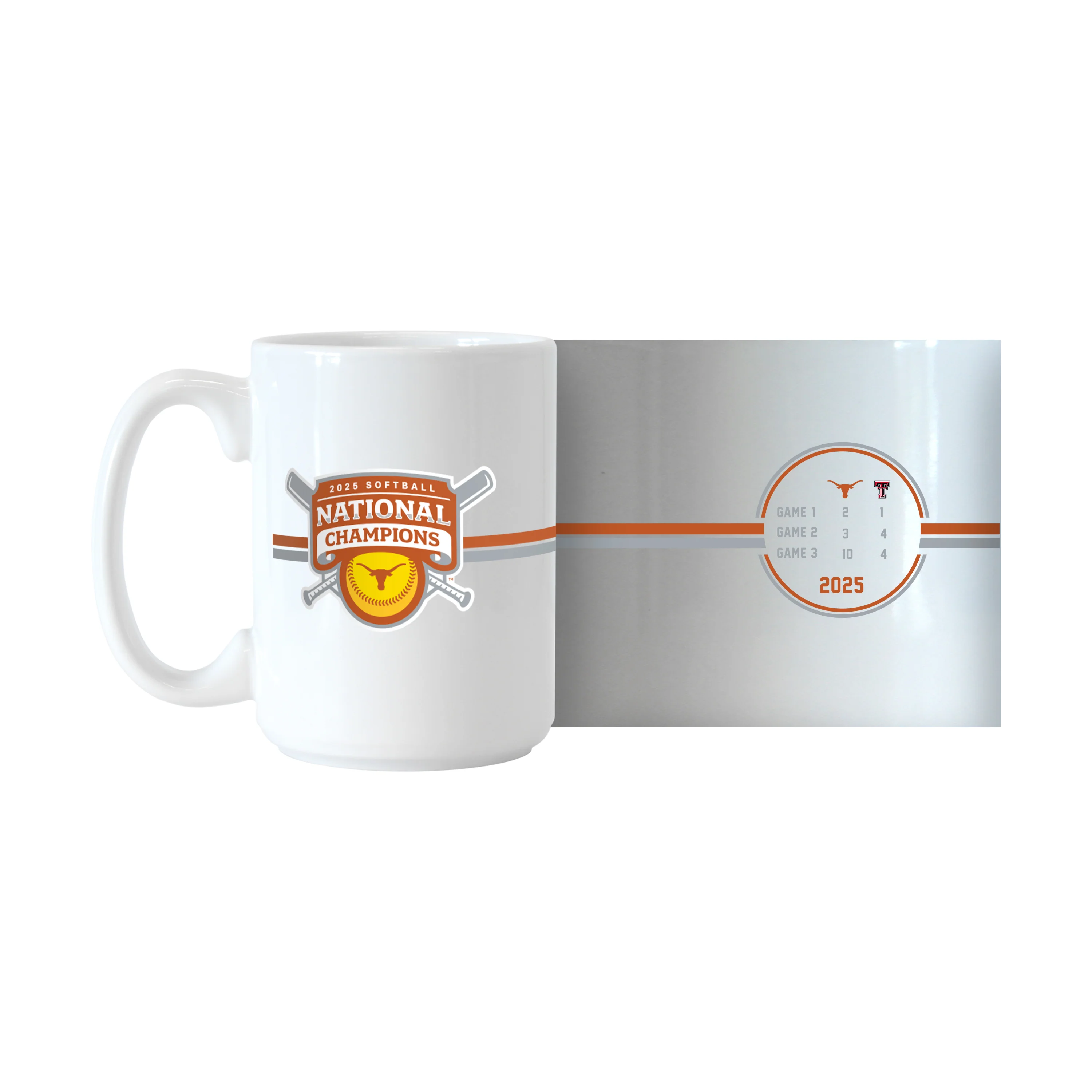 Texas 2025 Softball Champions 15oz Series Sublimated Mug - Image 3