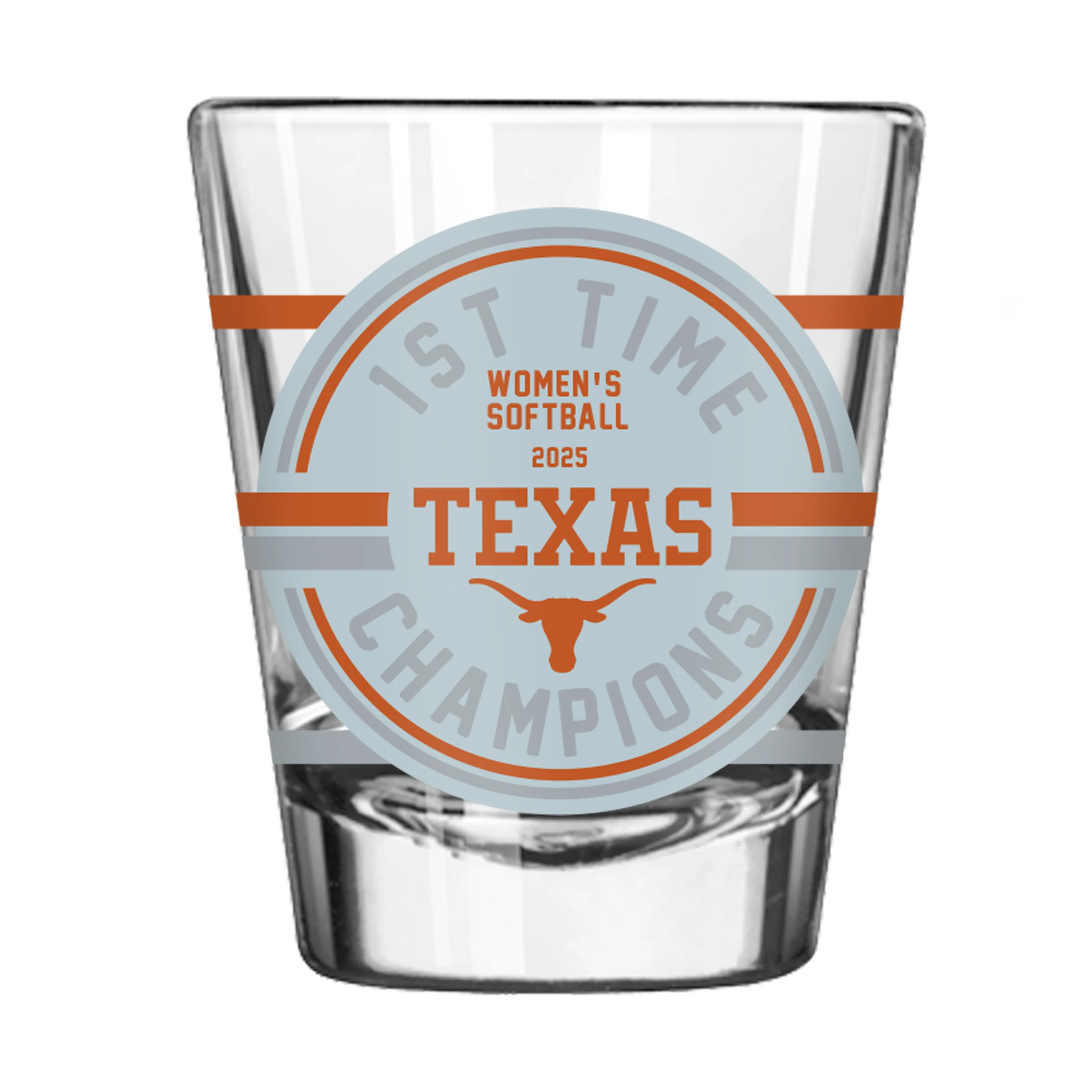 Texas 2025 Softball Champions 2oz Repeat Shot Glass - Image 2