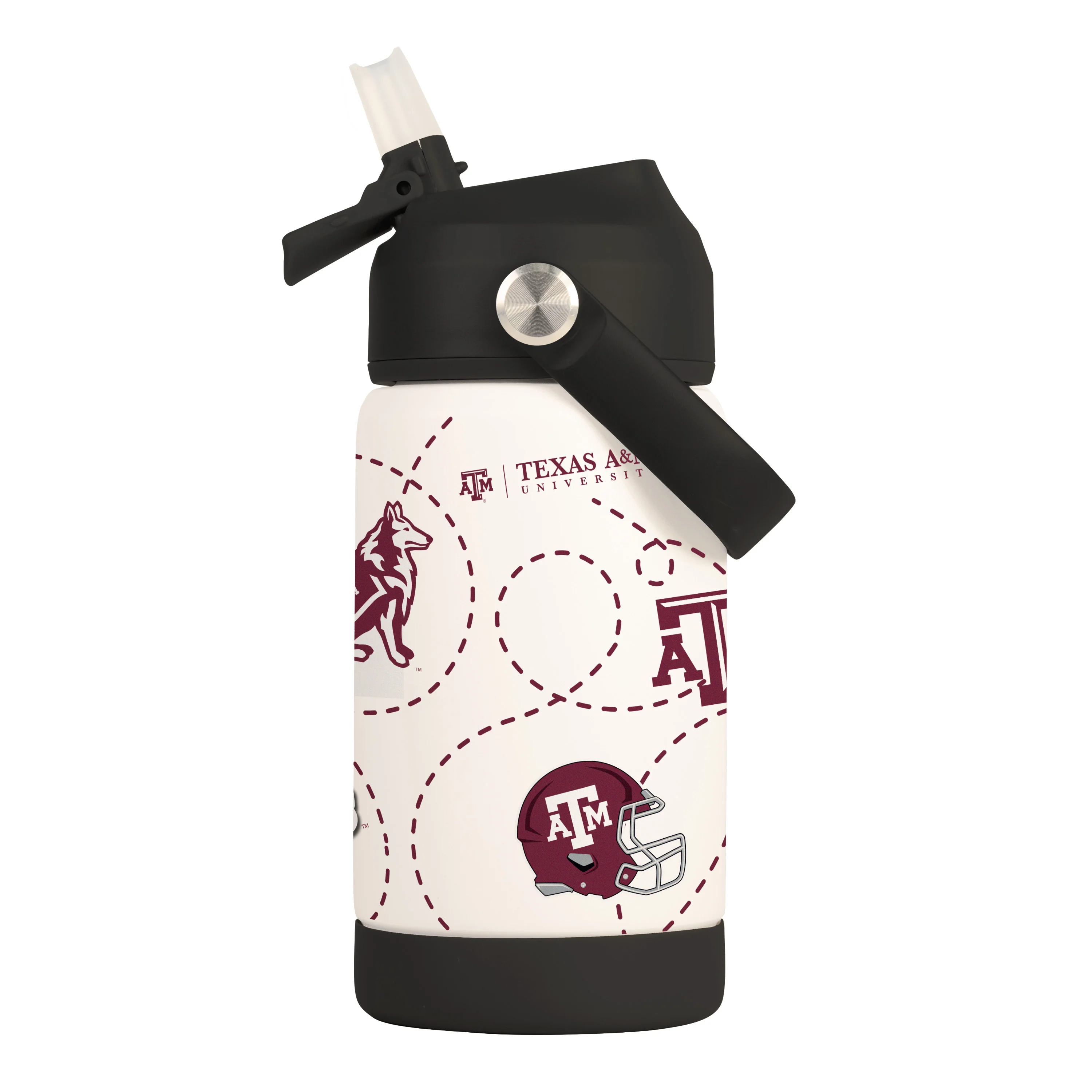 Texas A&M 12oz Mascot SS Kids Bottle - Image 3