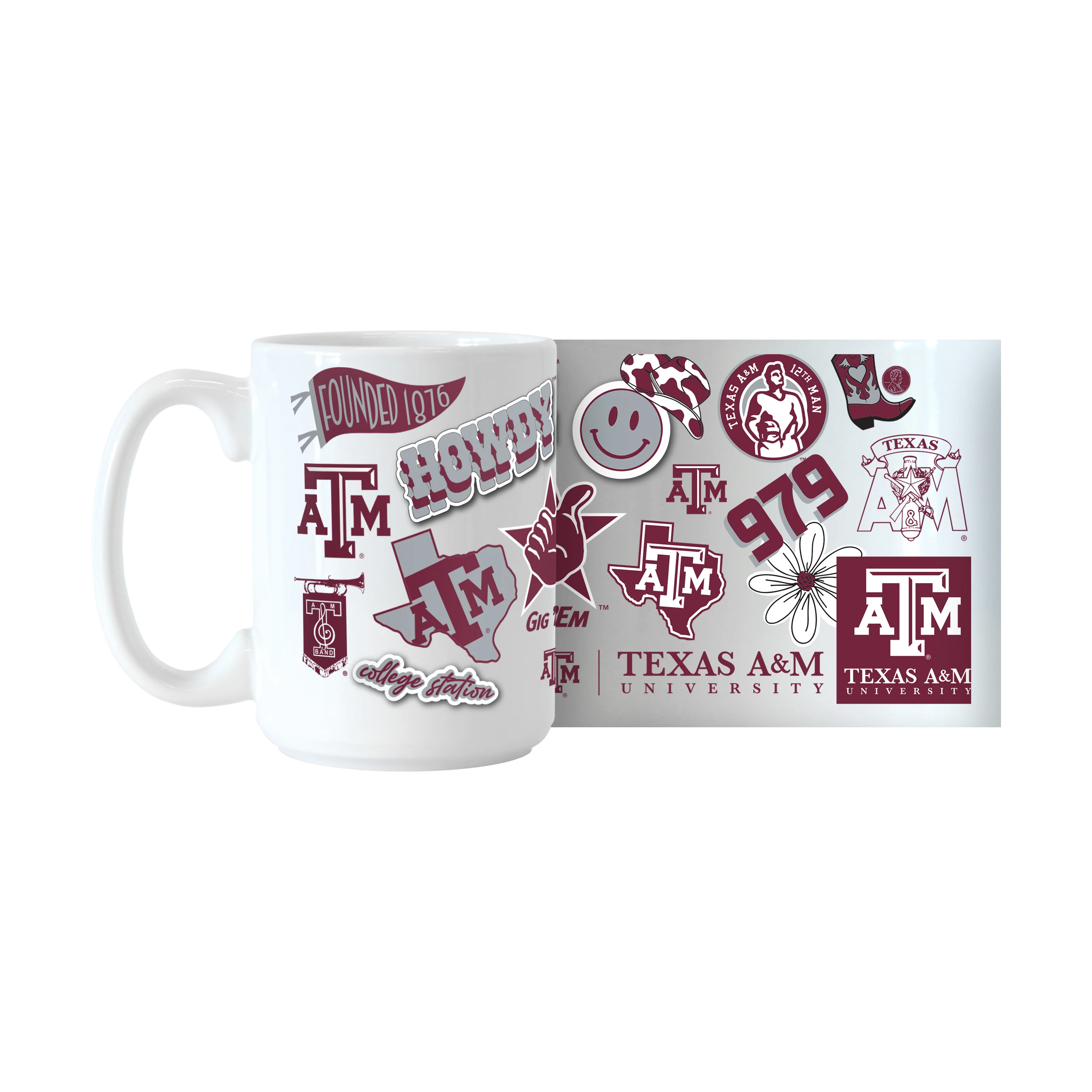 Texas A&M 15oz Native Sublimated Mug - Image 3