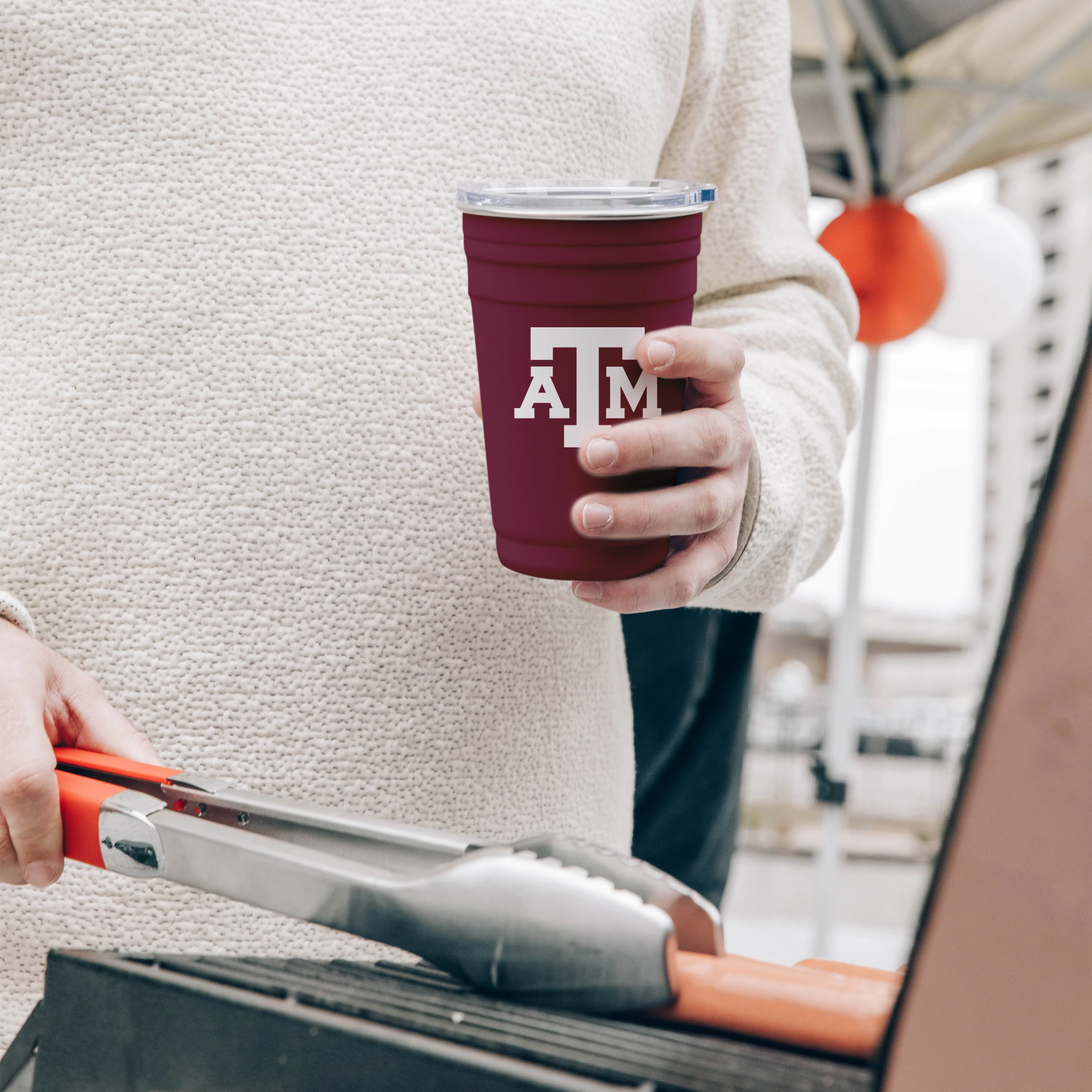 Texas A&M 22oz Flipside Stainless Cup - Image 2