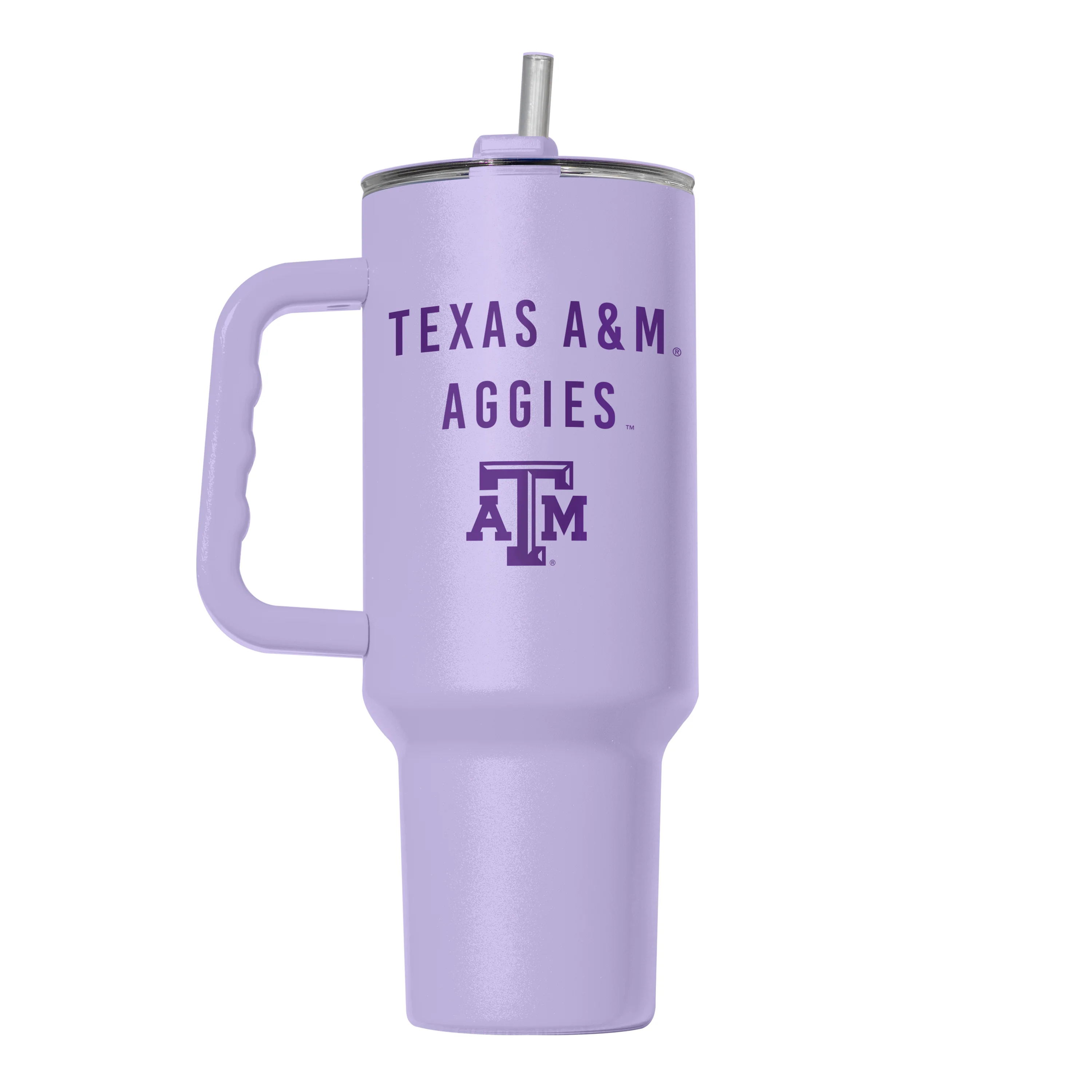 Texas A&M 40oz Tonal Lavender Powder Coat Tumbler - Image 2