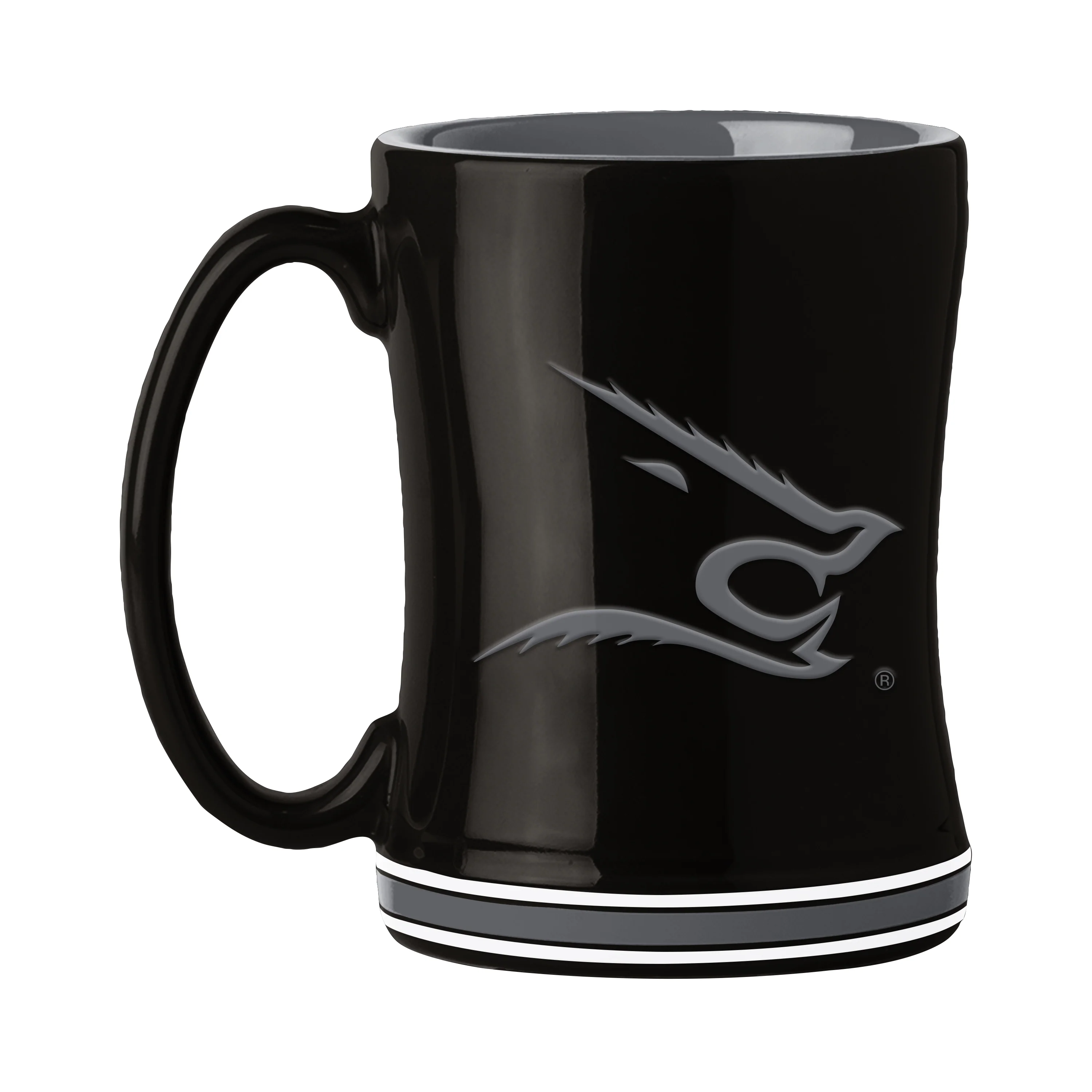 Texas A&M - Kingsville 14oz Black Tonal Relief Mug