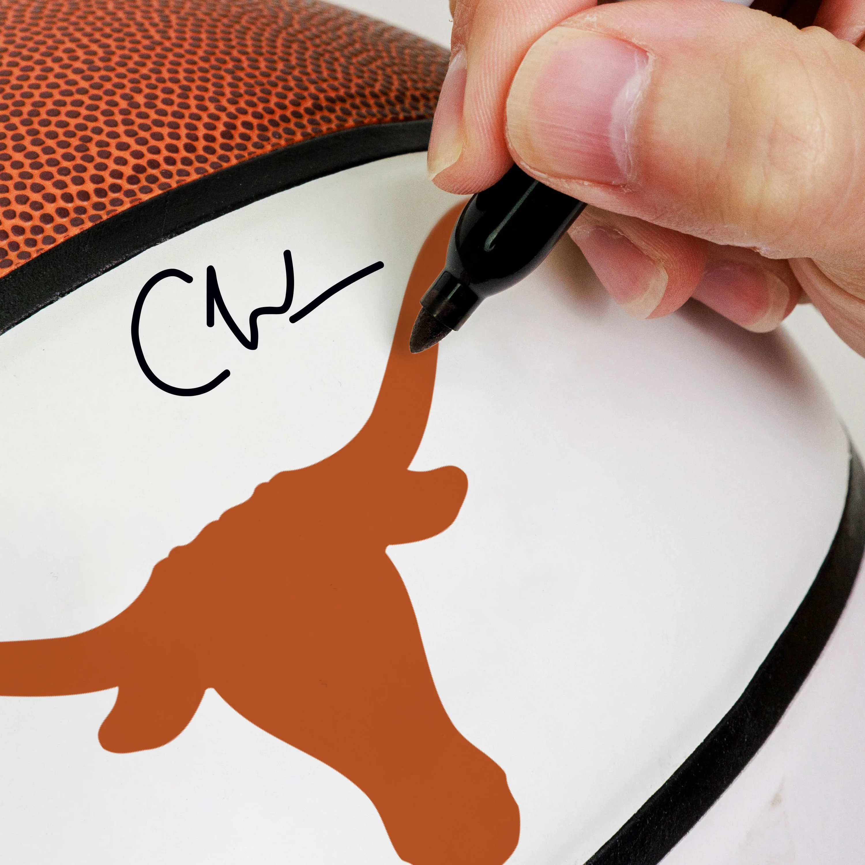 Texas Official-Size Autograph Basketball - Image 4