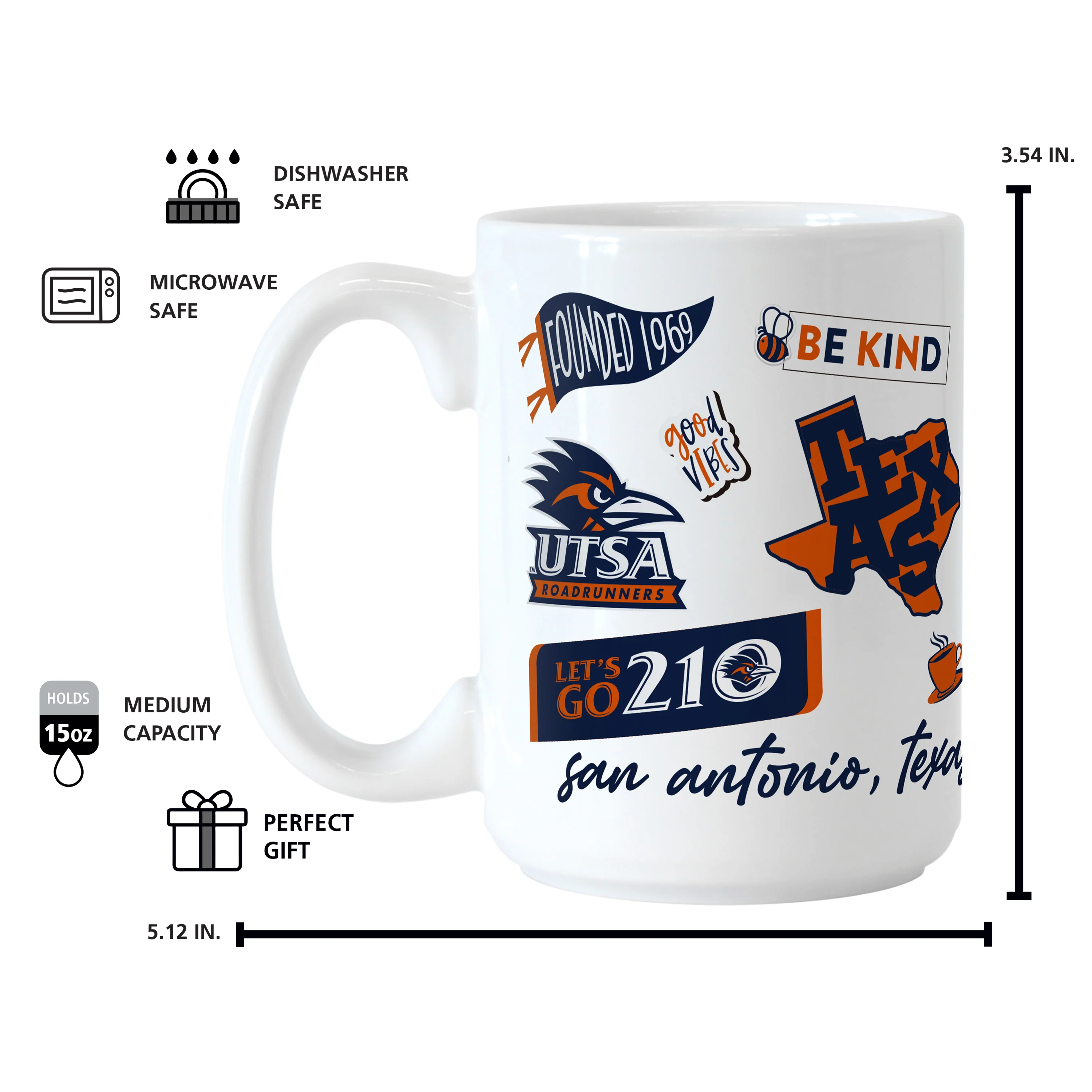 Texas - San Antonio 15oz Native Sublimated Mug - Image 4