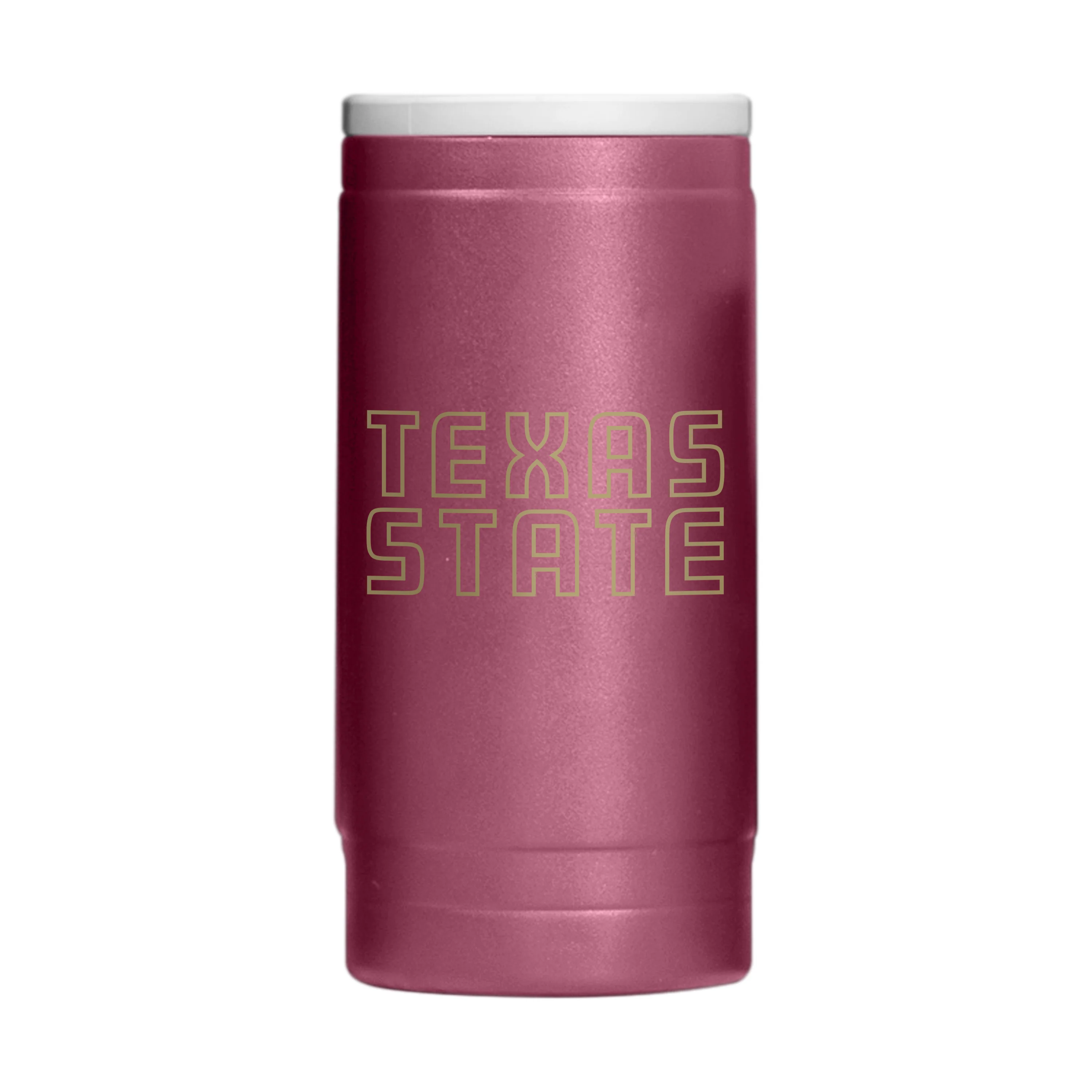 Texas State 12oz Flipside Powdercoat SlimCan Coolie - Image 2