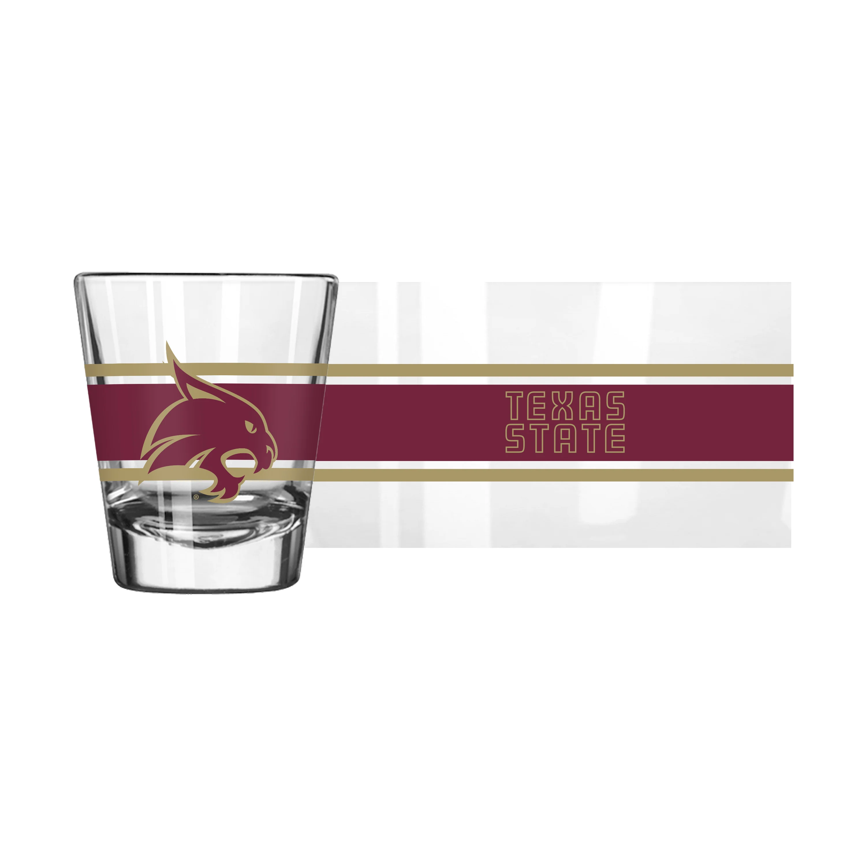 Texas State 2oz Stripe Shot Glass - Image 2