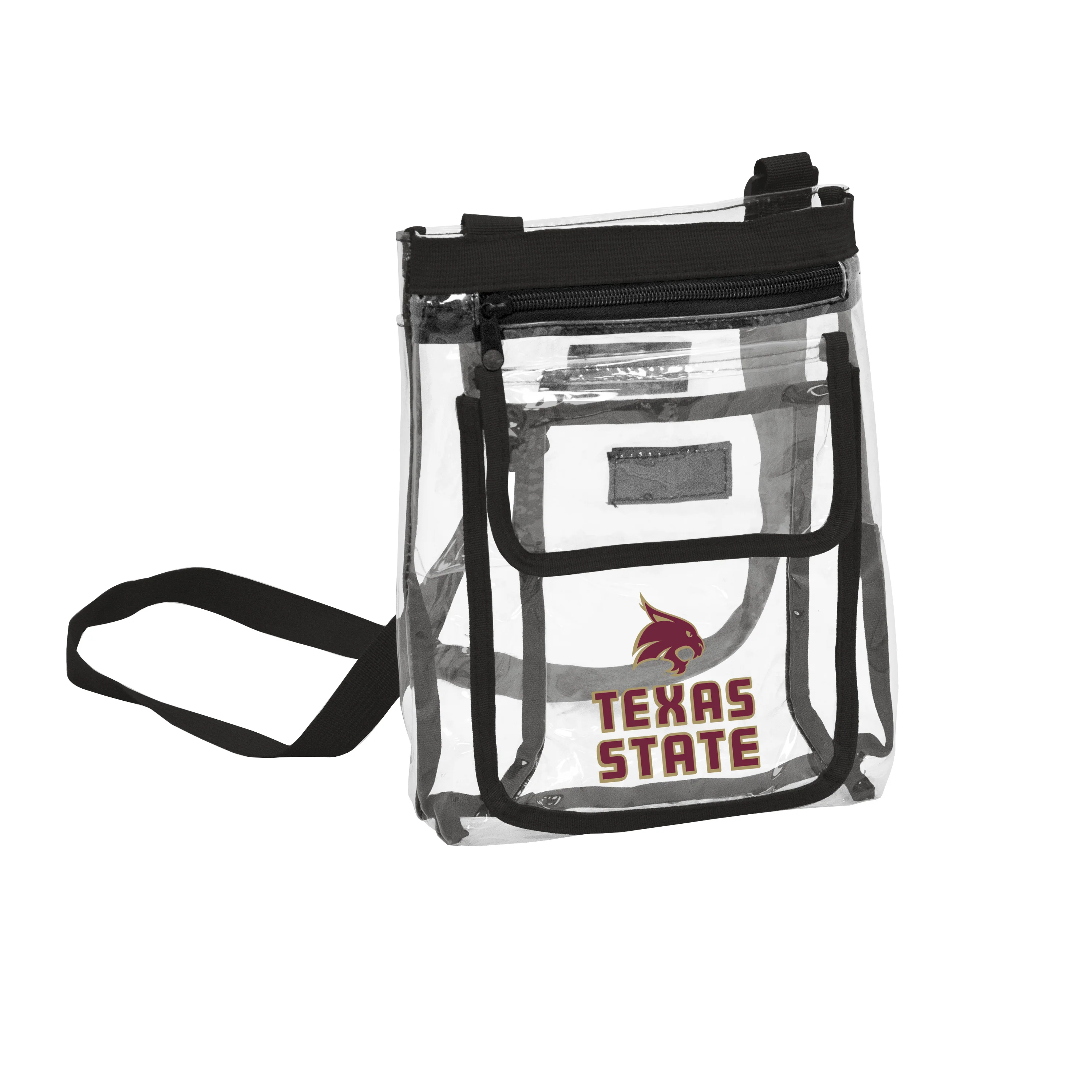 Texas State University Black Clear Crossbody