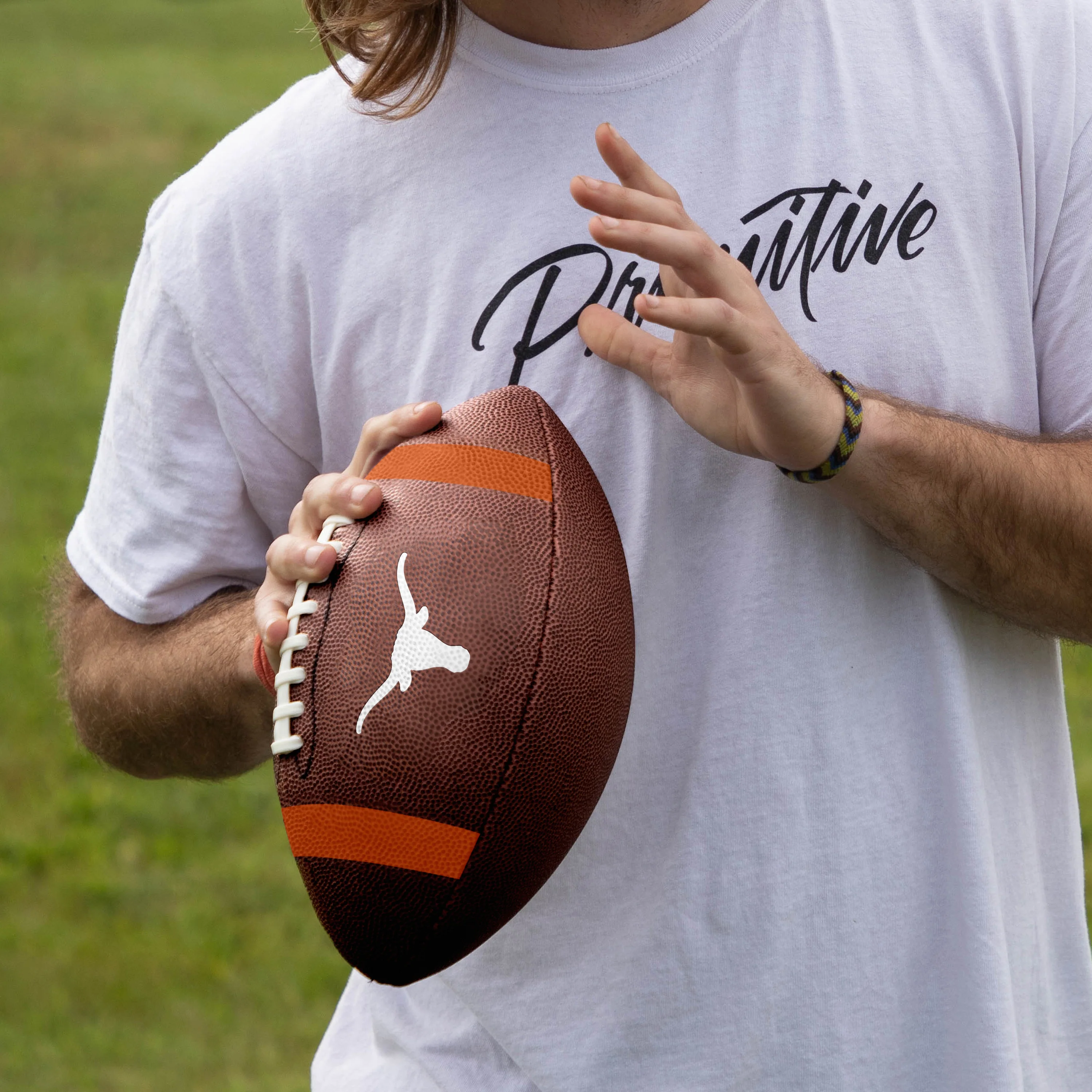 Texas Team Stripe Official-Size Composite Football - Image 2