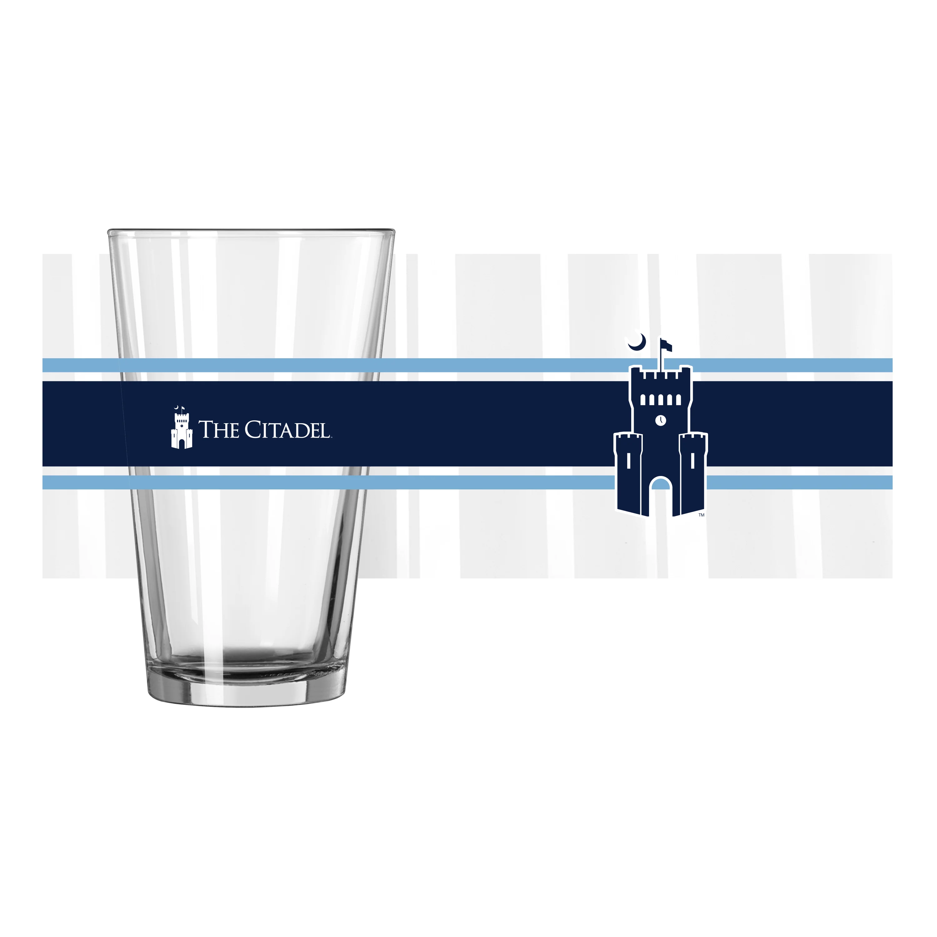 The Citadel 16oz Stripe Pint Glass - Image 2