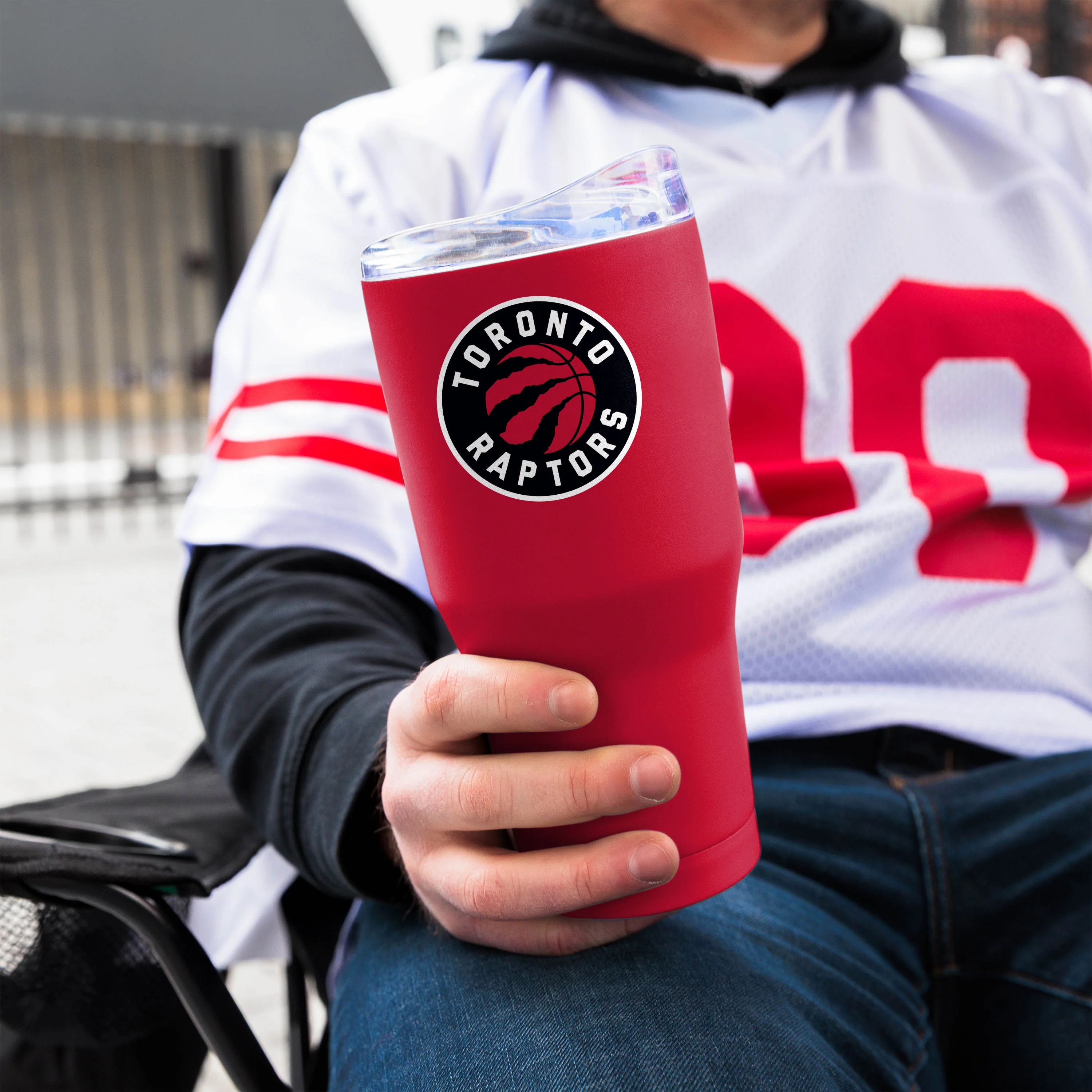 Toronto Raptors 30oz Flipside Powder Coat Tumbler - Image 4