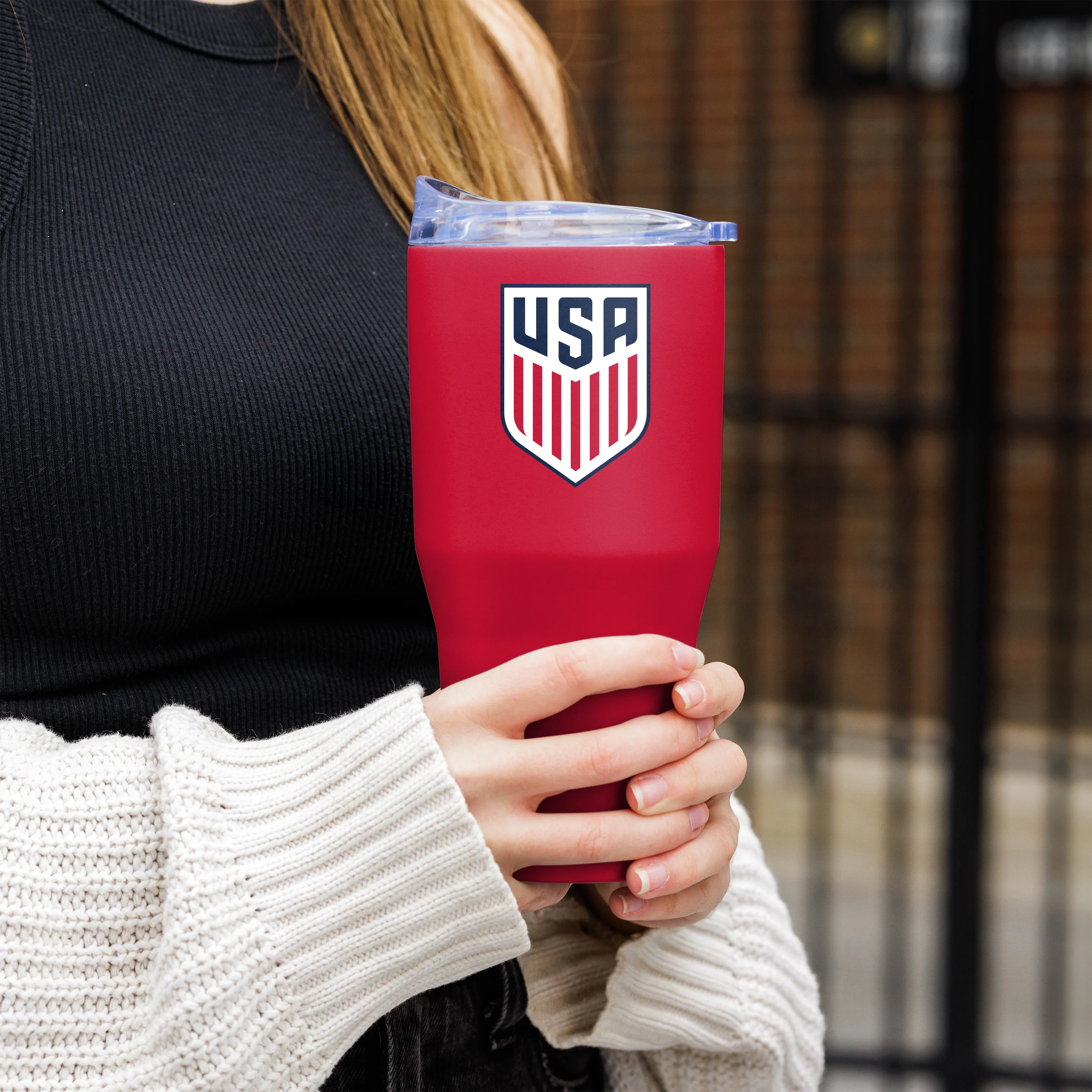 U.S. Mens Soccer 30oz Flipside Powder Coat Tumbler - Image 5