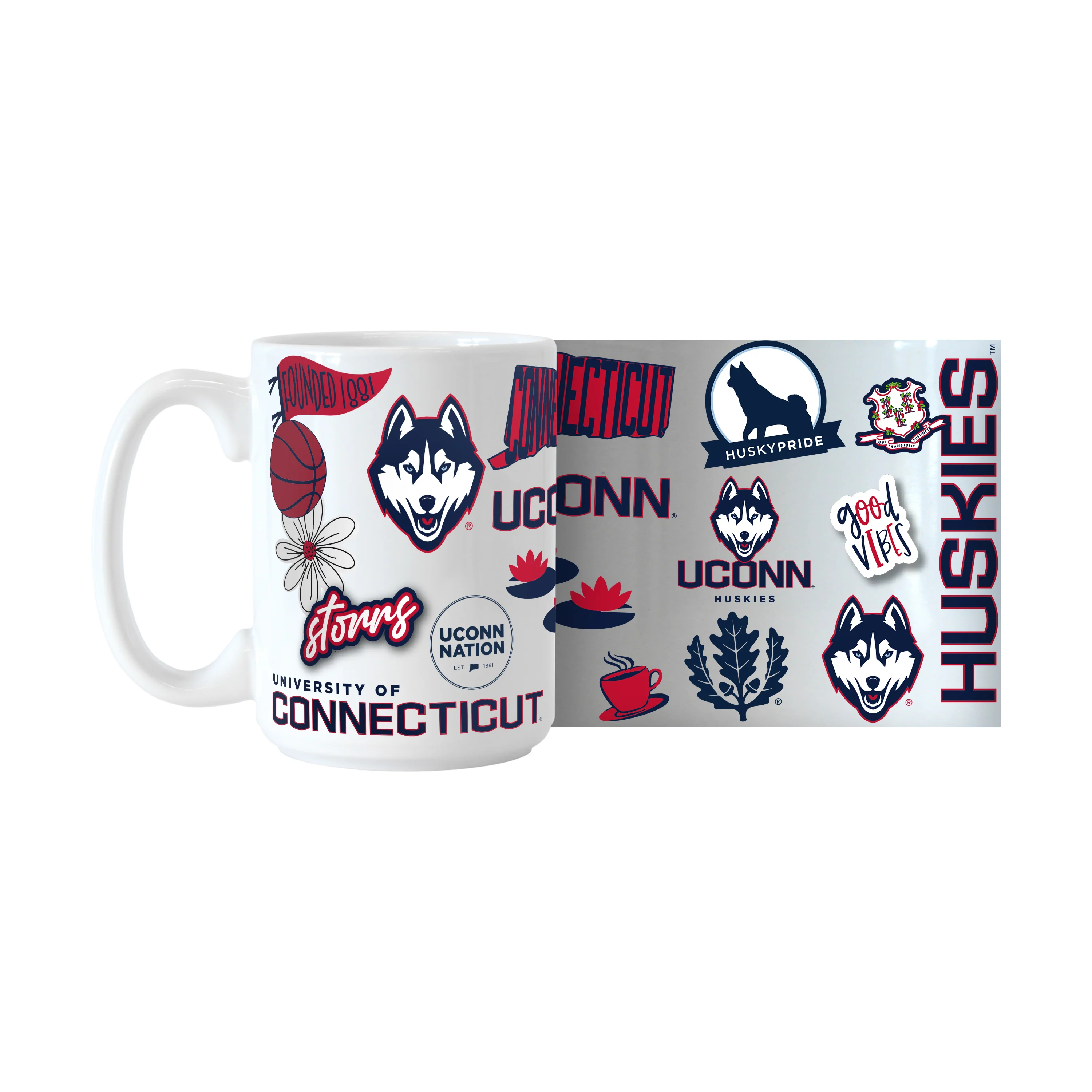 UConn 15oz Native Sublimated Mug - Image 3