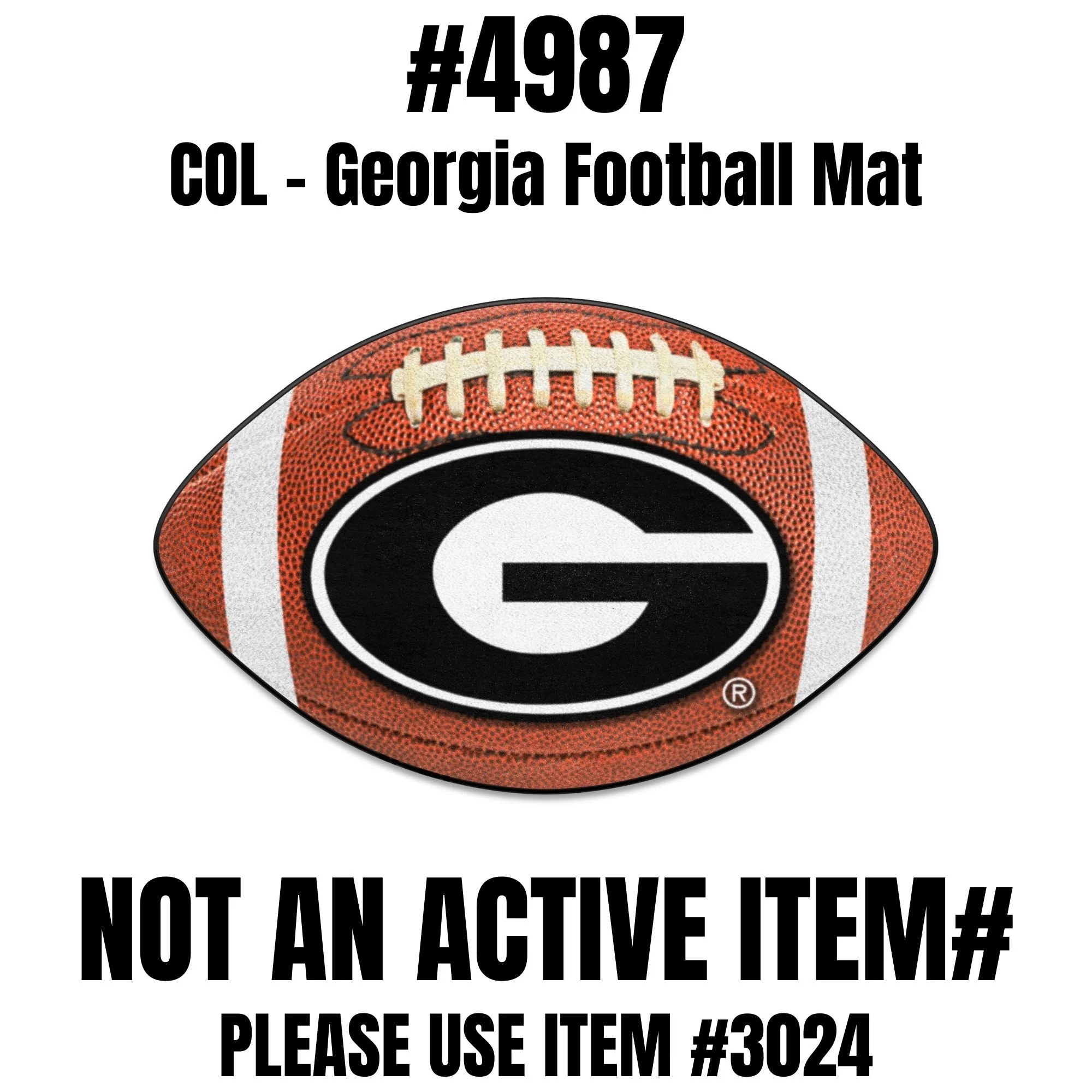 University of Georgia Football Mat