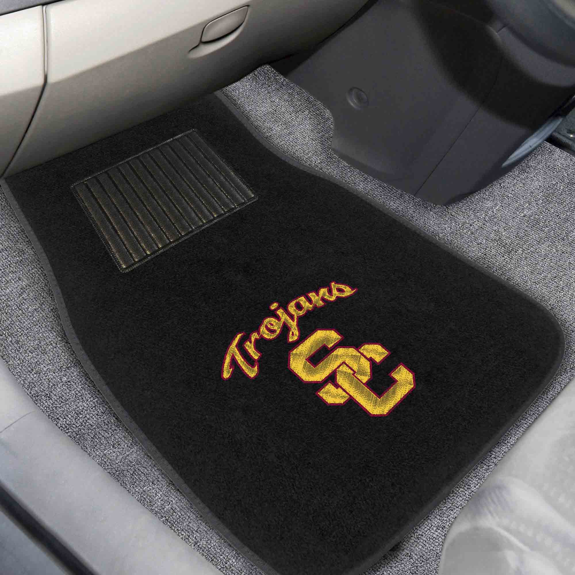 University of Southern Califor 2-pc Embroidered Car Mat Set - Image 2