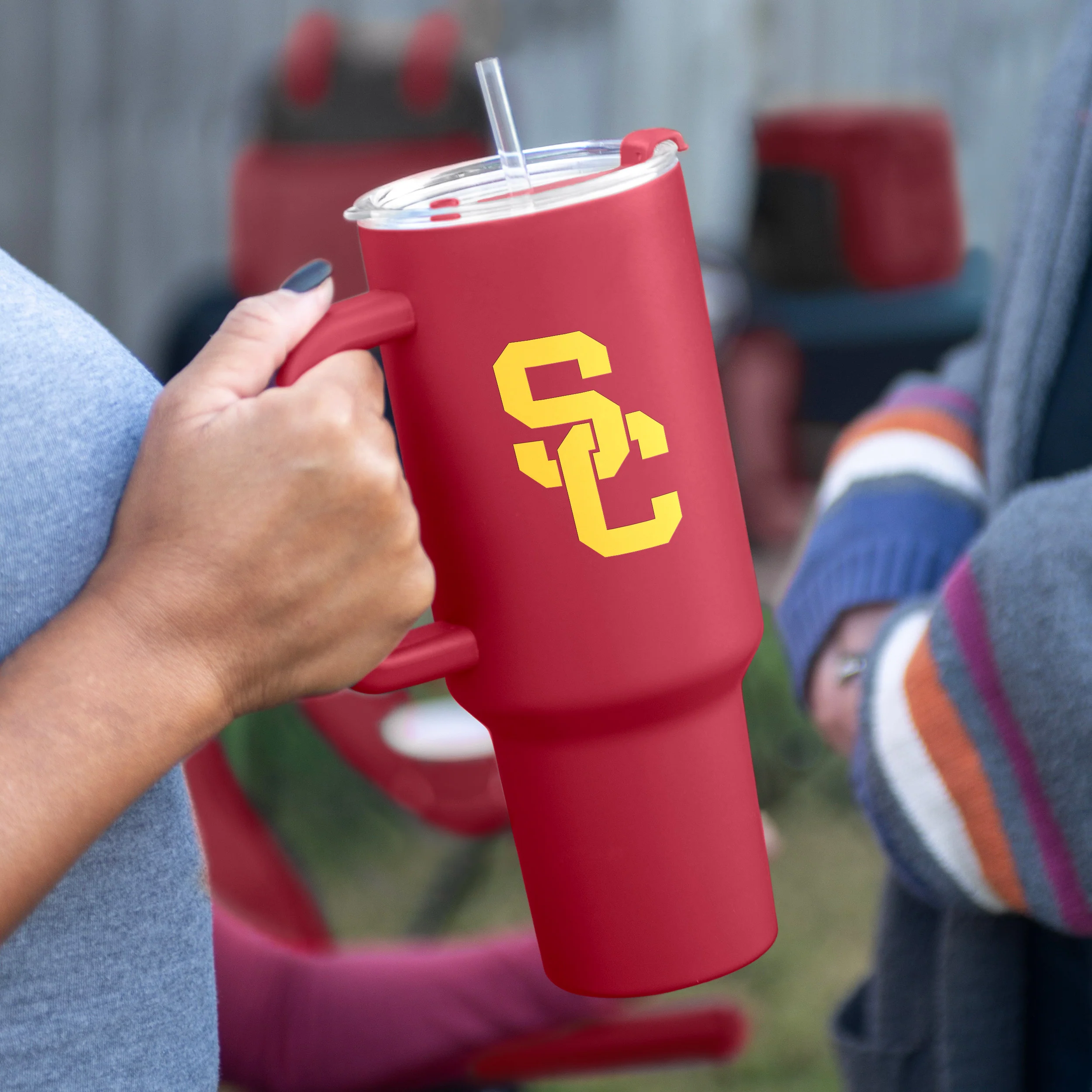 USC 40oz Flipside Powder Coat Tumbler - Image 2