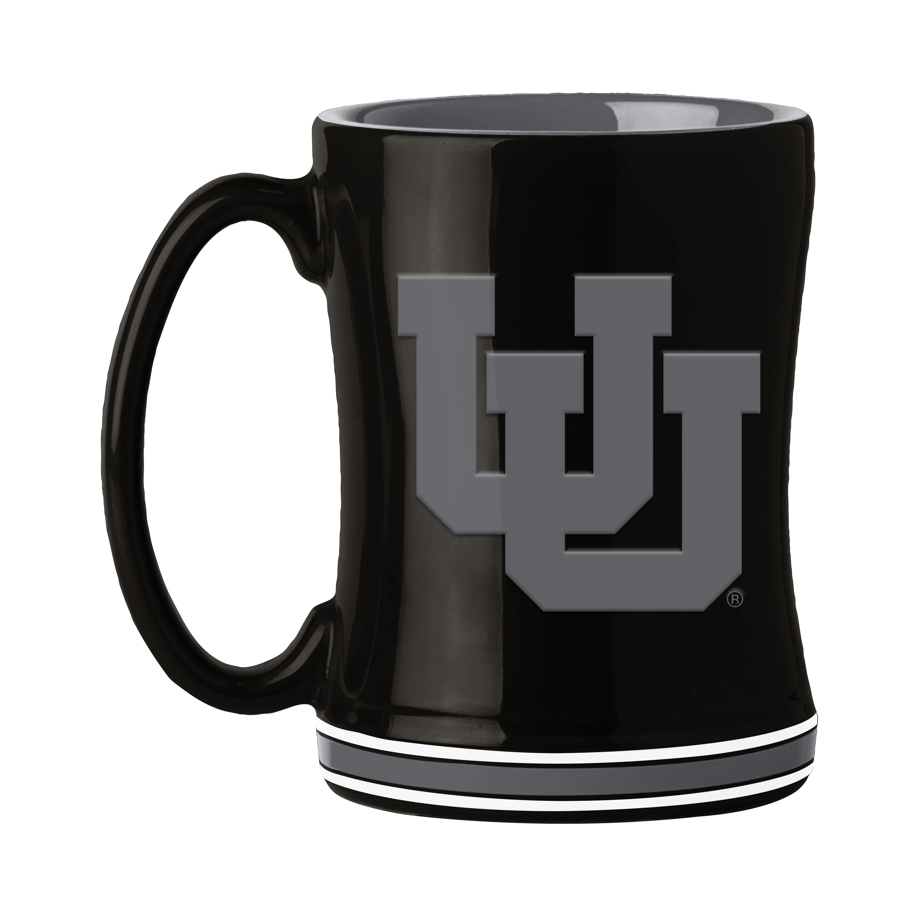 Utah 14oz Black Tonal Relief Mug