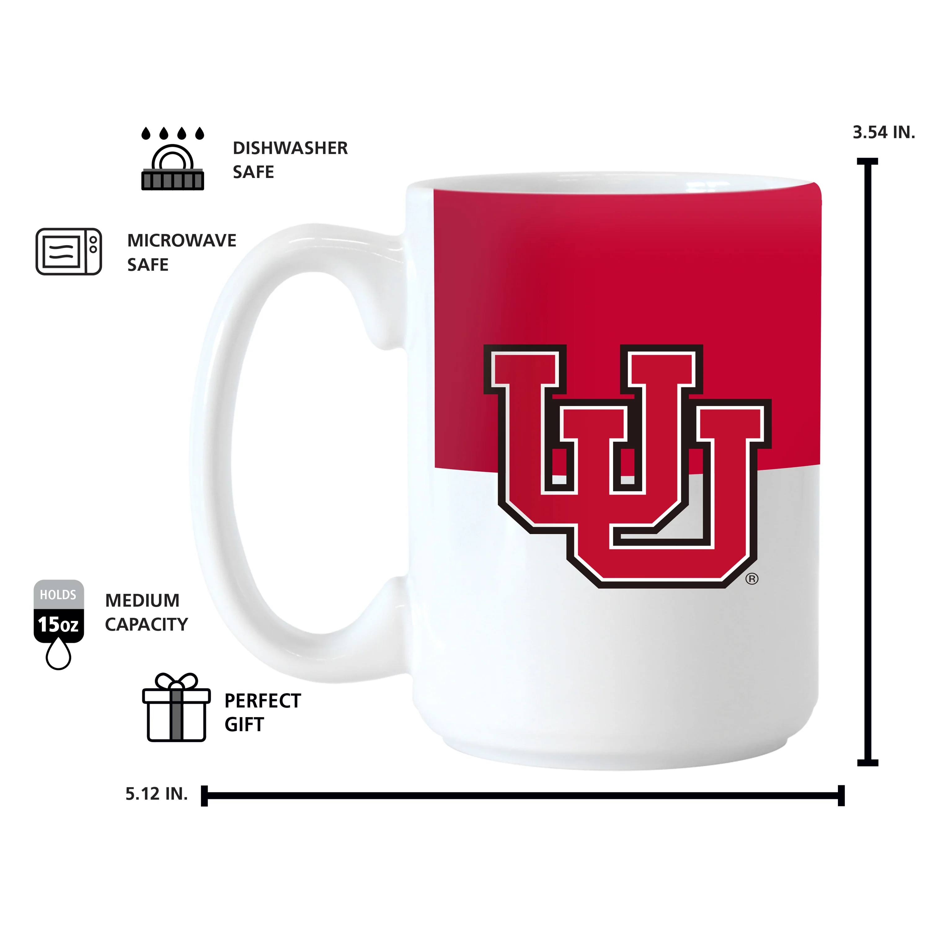 Utah 15oz Colorblock Sublimated Mug - Image 4