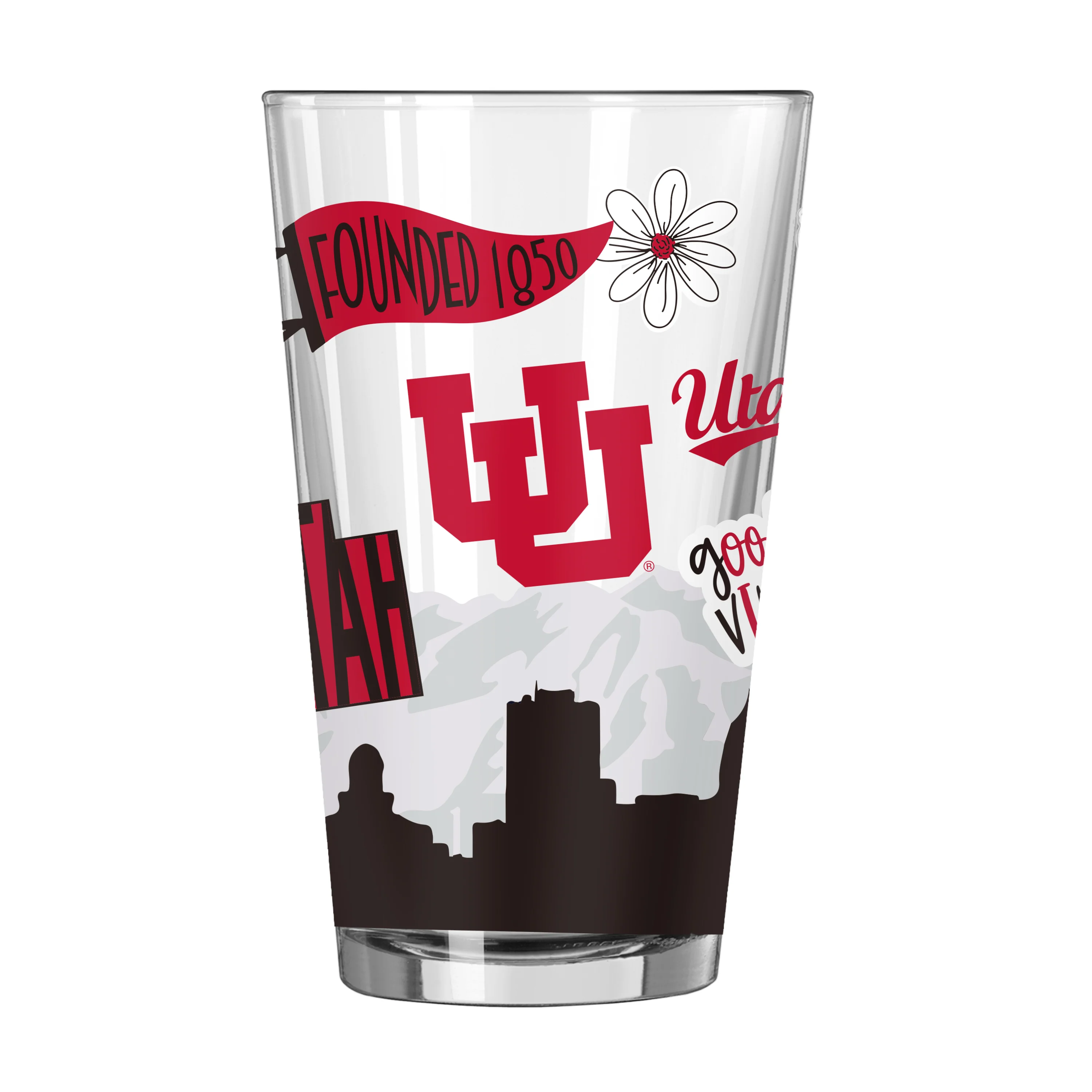 Utah 16oz Native Pint Glass - Image 3