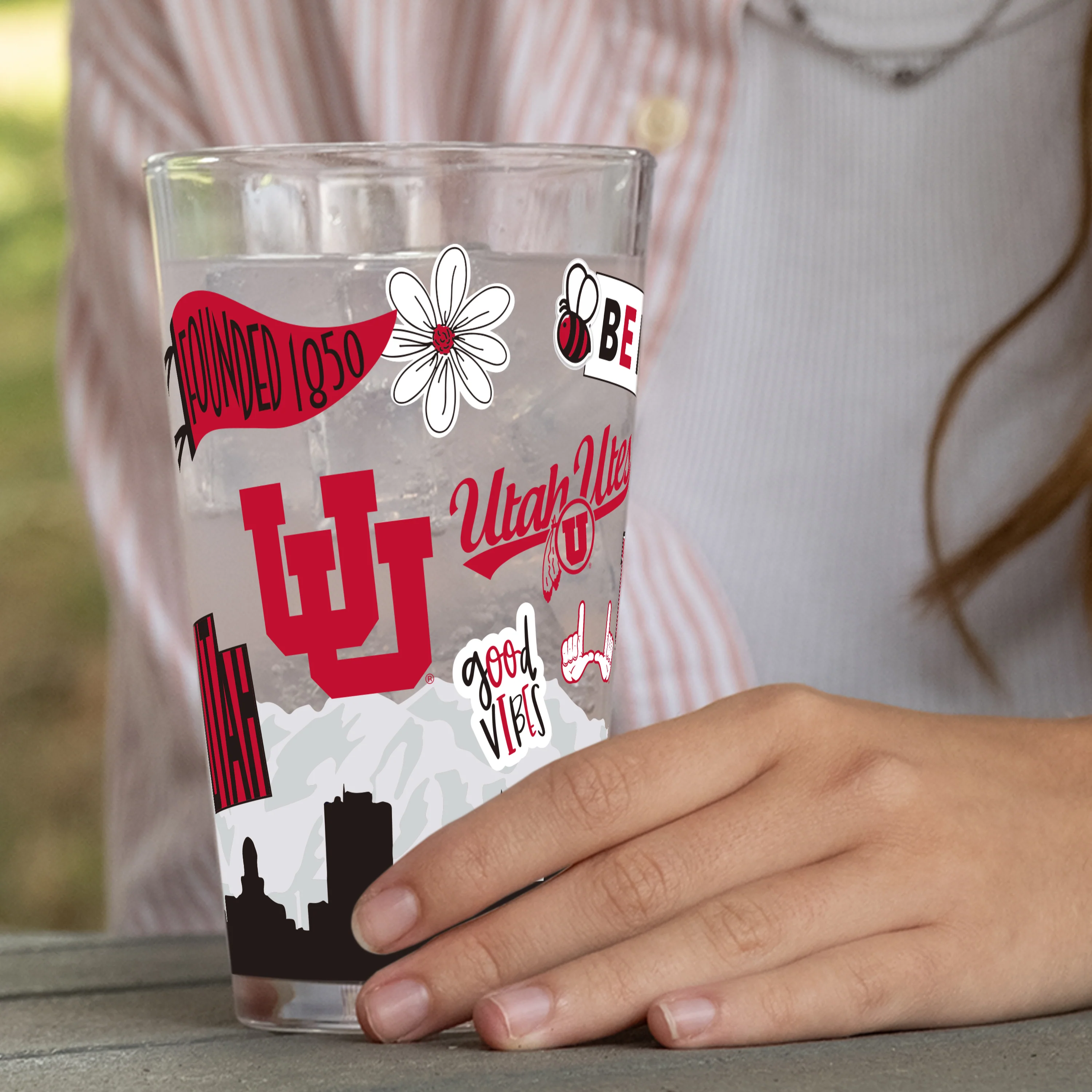 Utah 16oz Native Pint Glass - Image 6