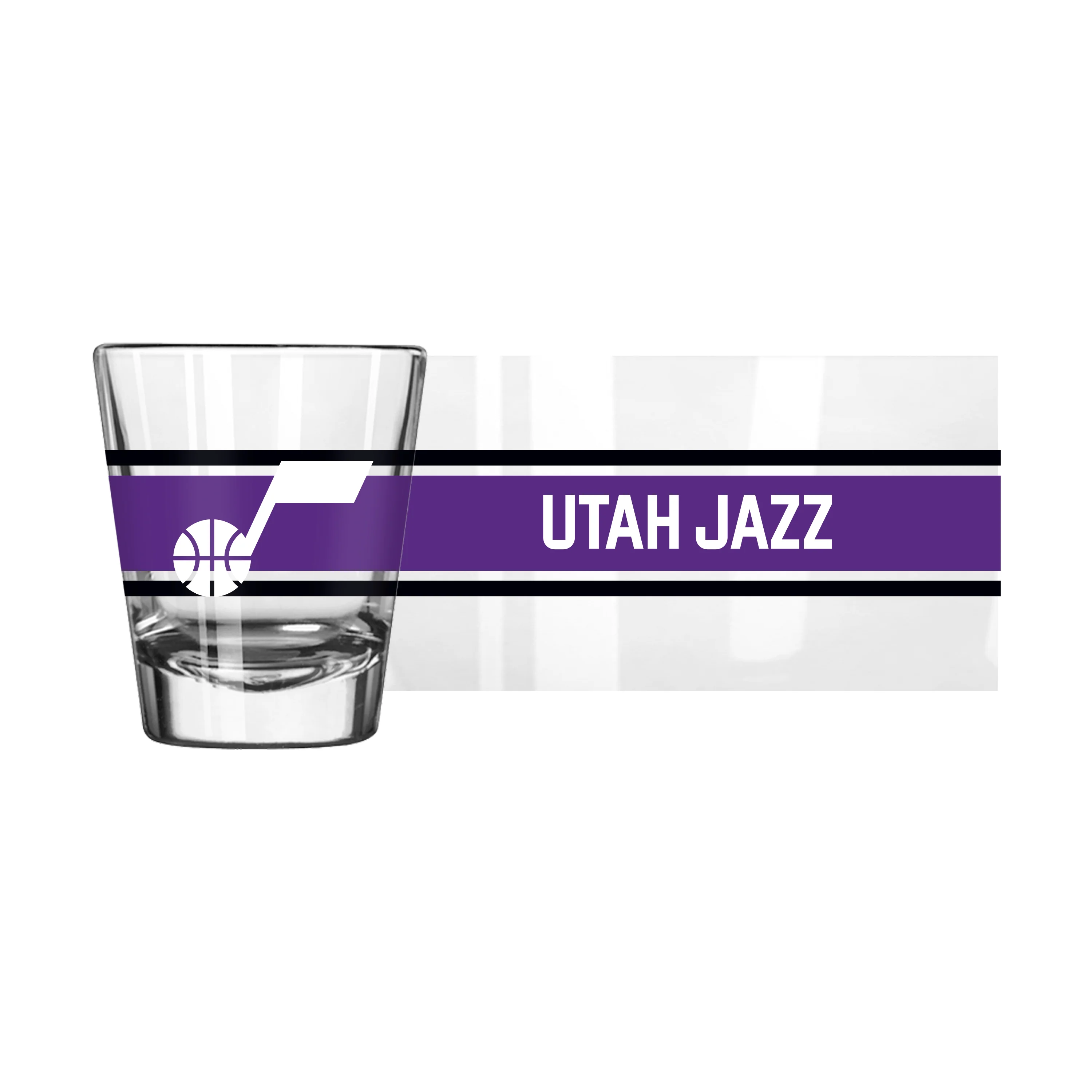 Utah Jazz 2oz Stripe Shot Glass - Image 2